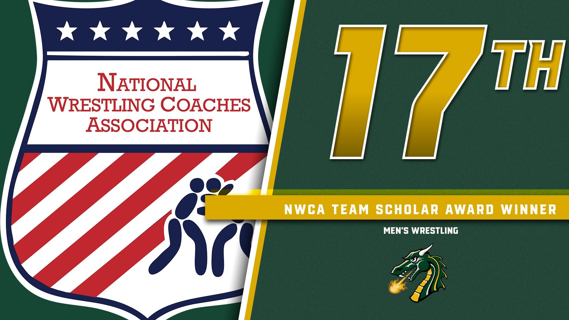 Tiffin University's men's wrestling team is ranked 17th in the nation in team GPA.