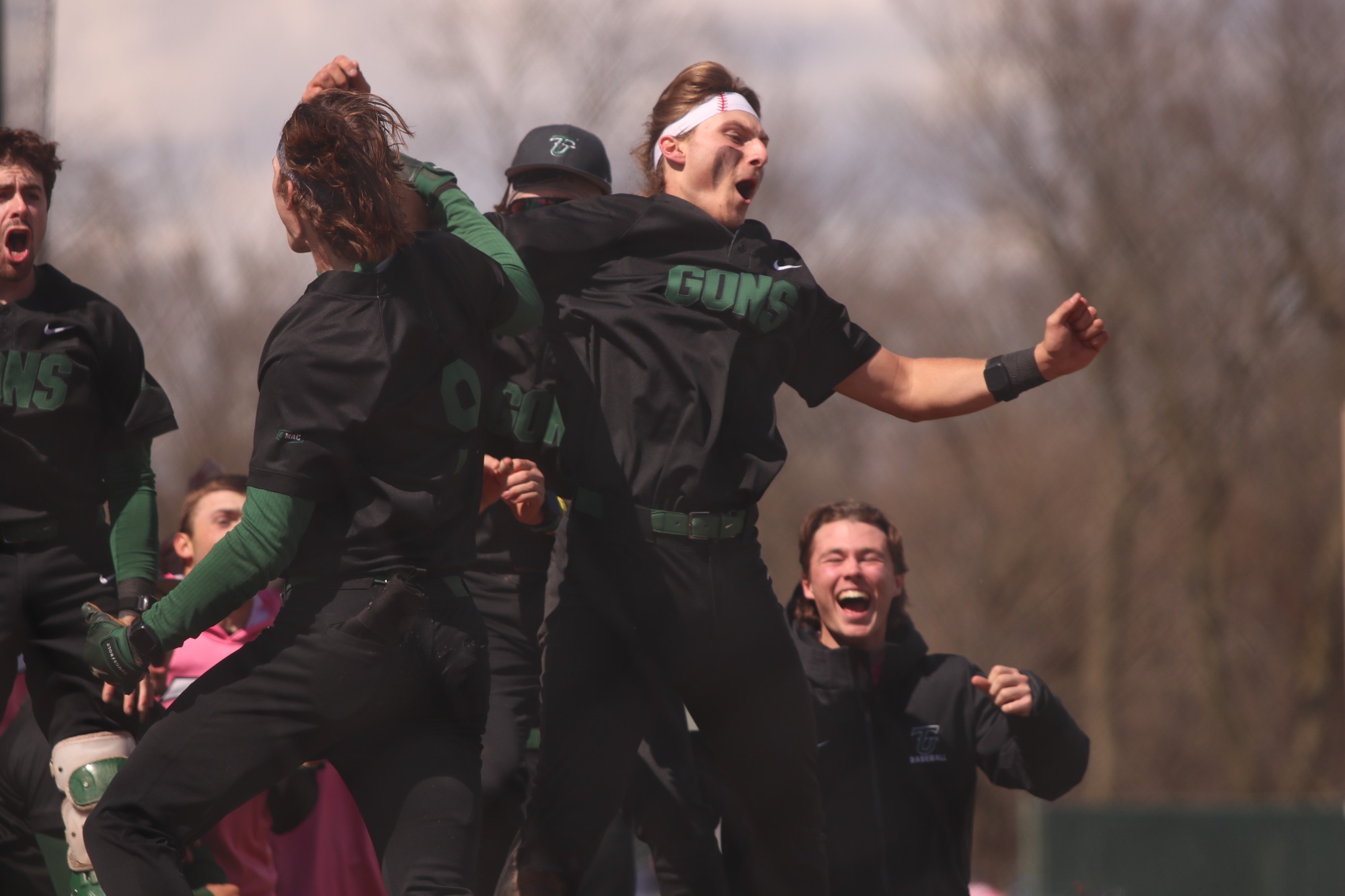 Baseball celebrates a home run