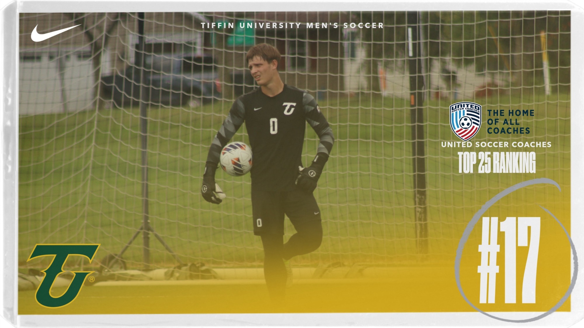 Men's Soccer is Ranked 17th in the Country