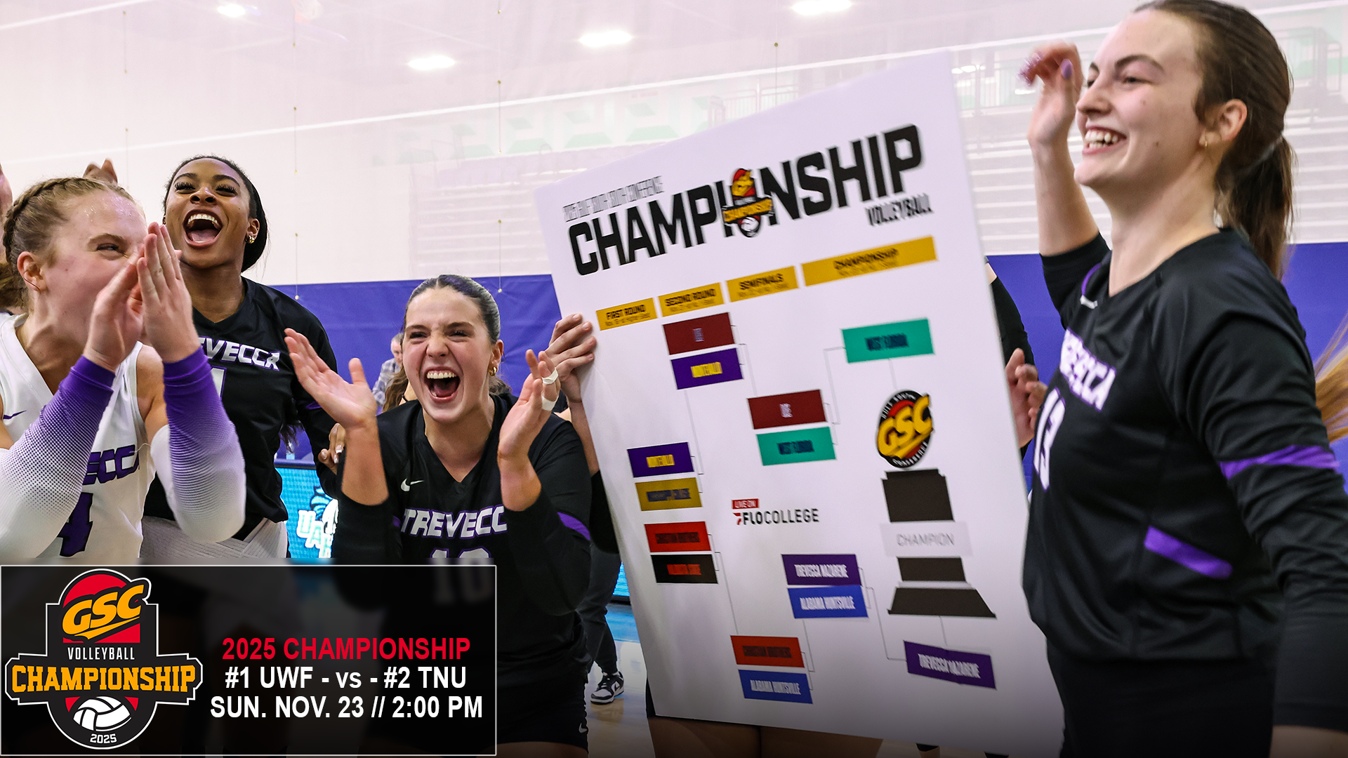 Volleyball 2025 Gulf South Championship Semifinal Win