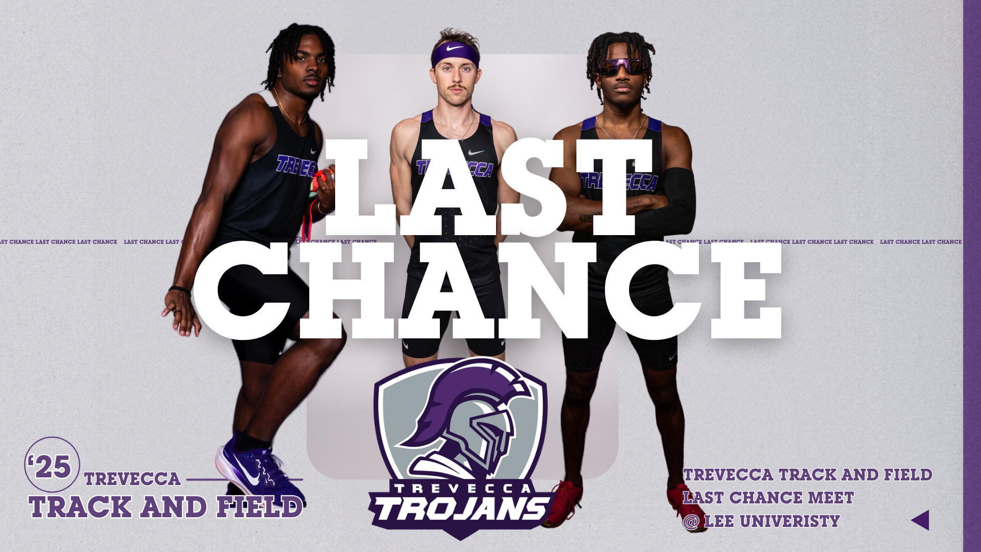 Track and Field Last Chance Zion Griffin Lucas Baggott Julius Turnipseed IV