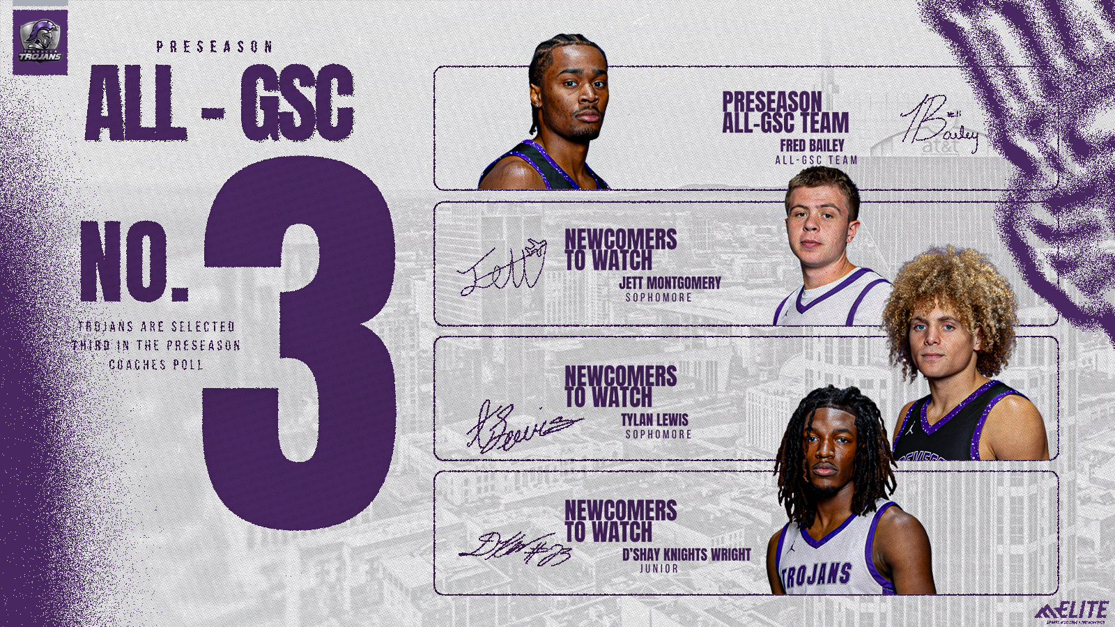 Men's Basketball TYLAN LEWIS Jett Montgomery Fred Bailey D’SHAY KNIGHTS WRIGHT 