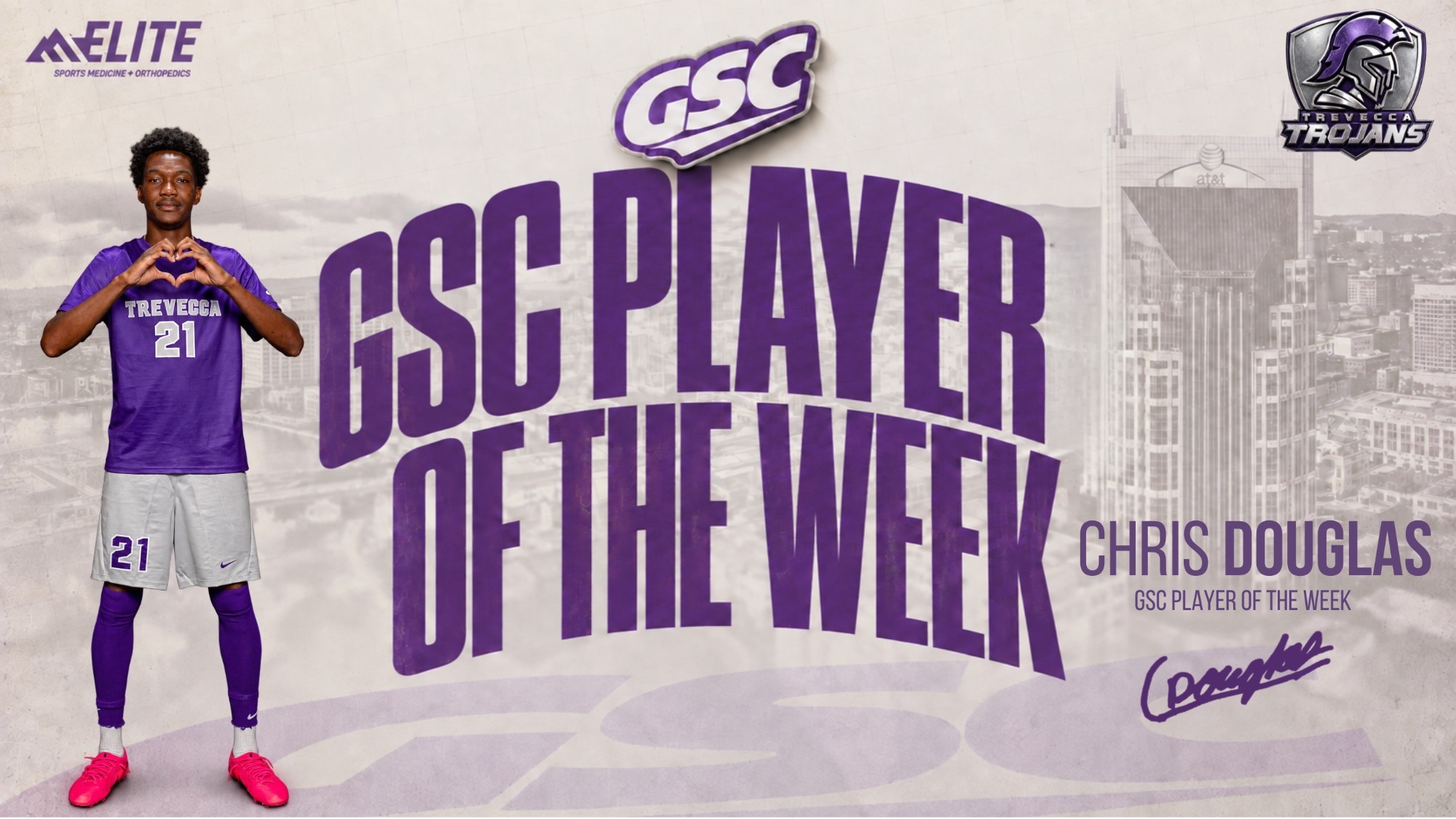 Chris Douglas Gulf South Player of the Week, Again