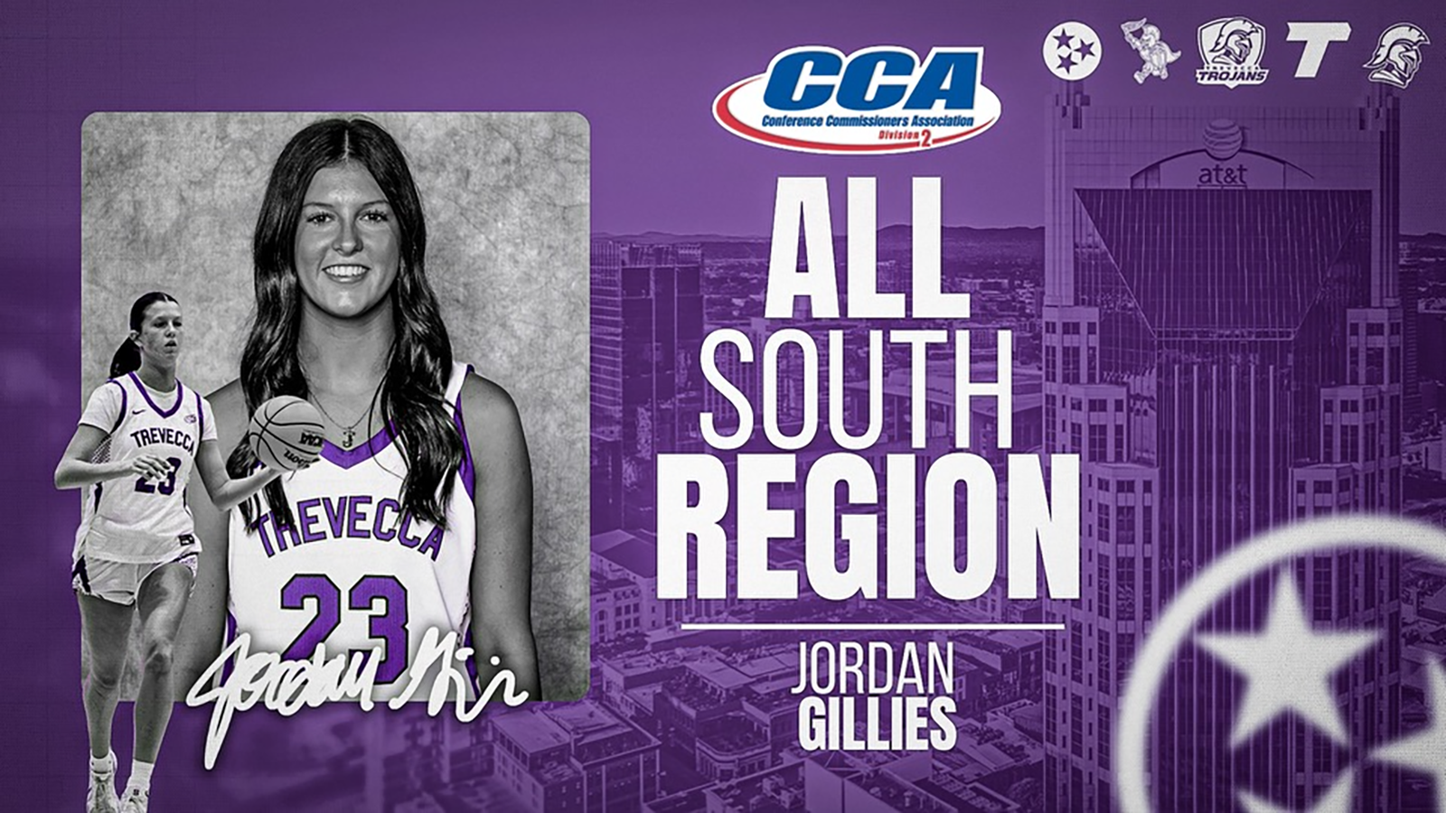 Jordan Gillies D2CCA All South Region