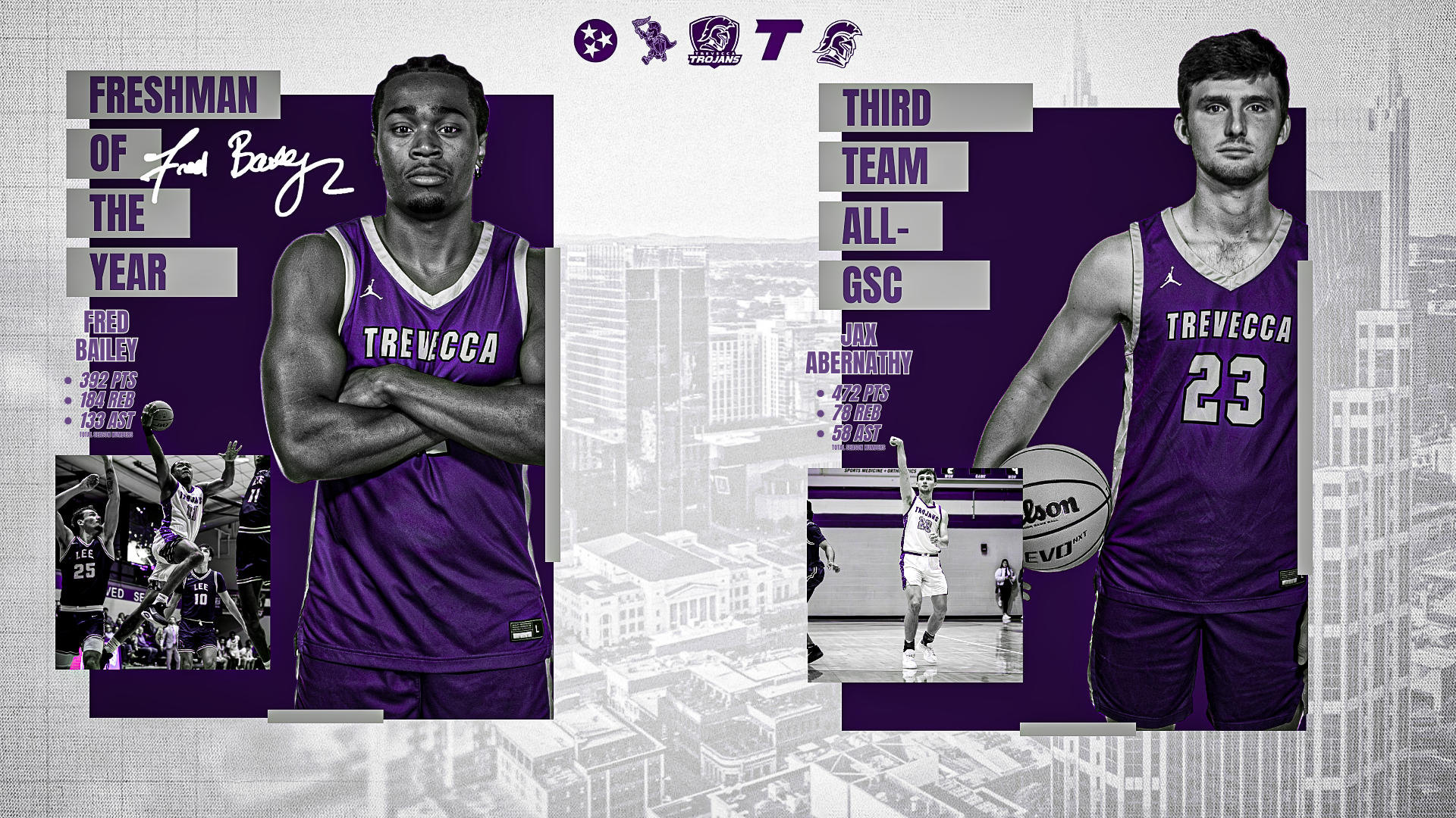 Fred Bailey Gulf South Freshman of the Year Jax Abernathy  Third Team