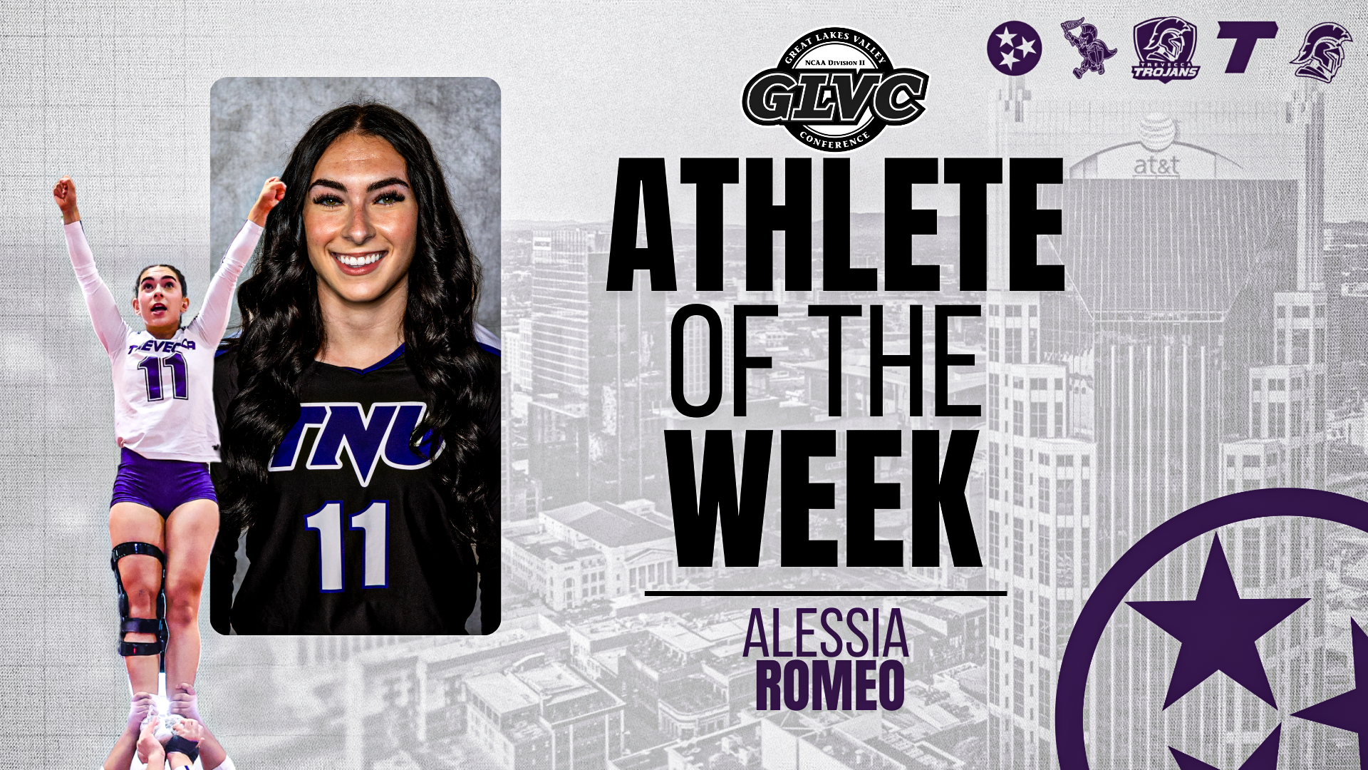 Alissa Romero STUNT GLVC Athlete of the Week