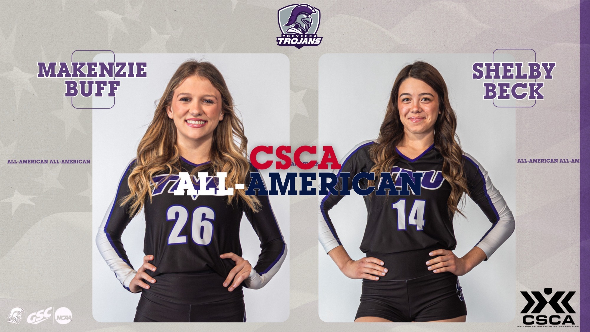 Makenzie Buff, Shelby Beck - CSCA All American