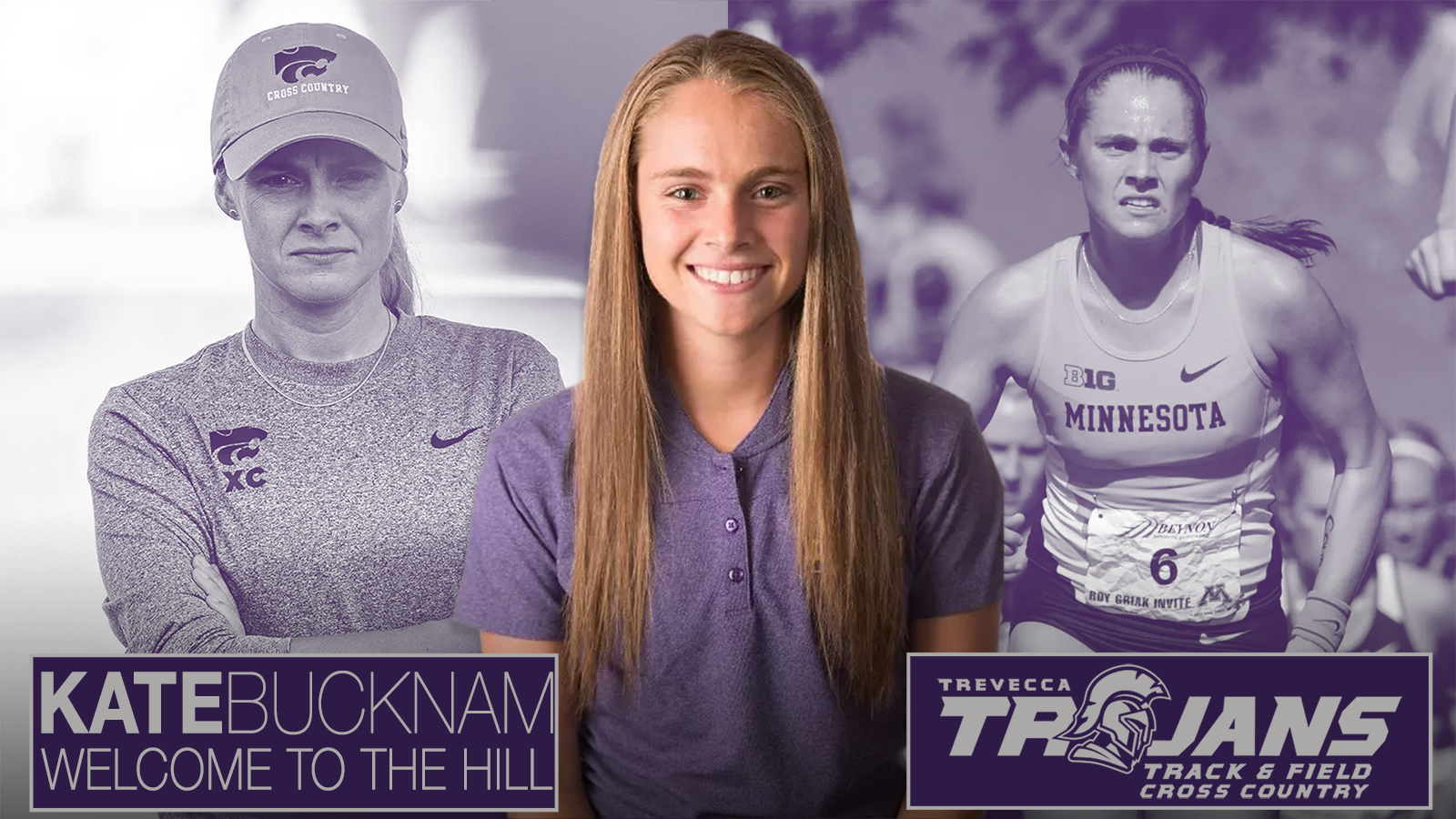 Kate Bucknam Track and Field Cross Country Assistant Coach Presser Graphic