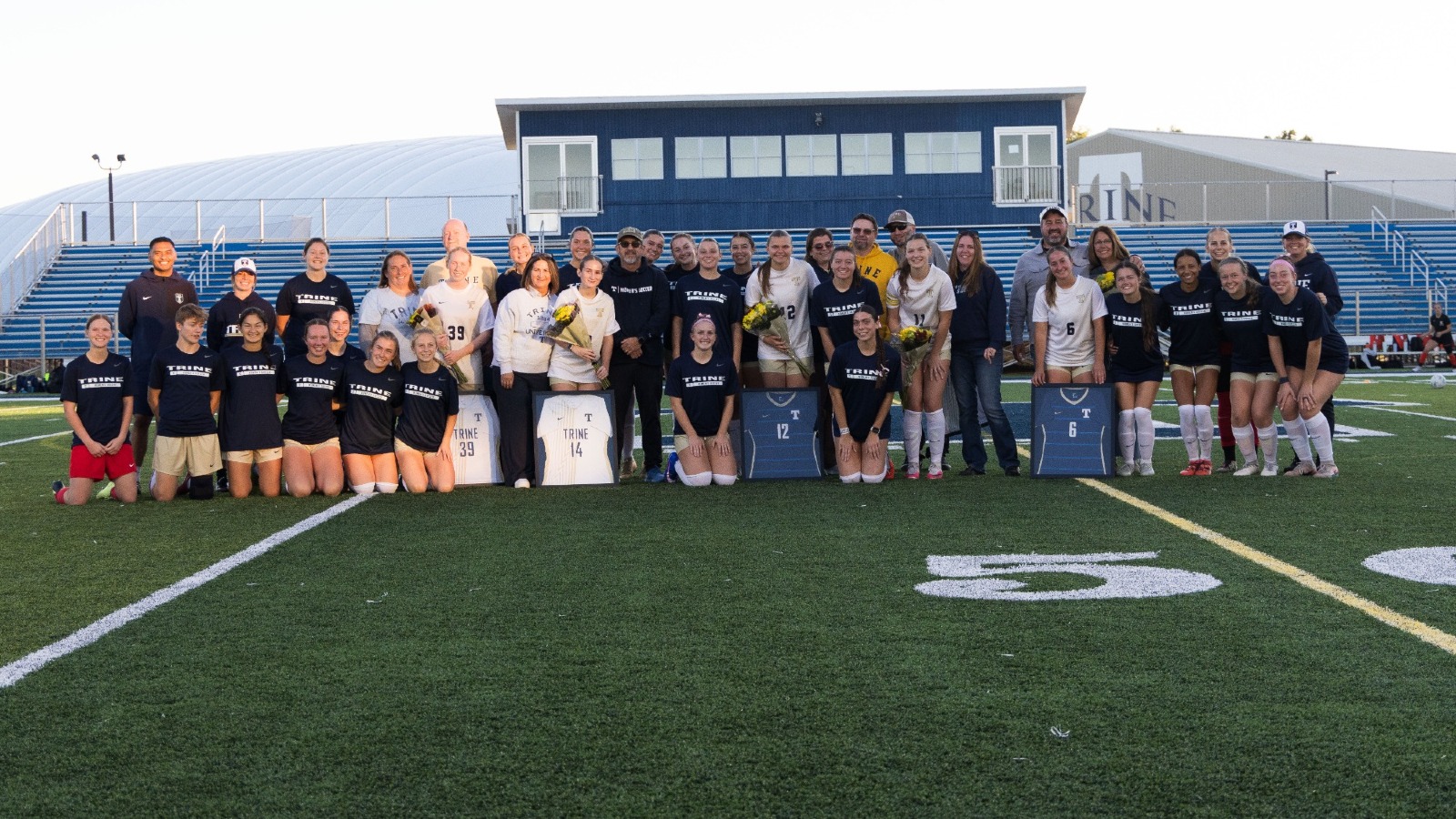 Women's Soccer team on Senior Day