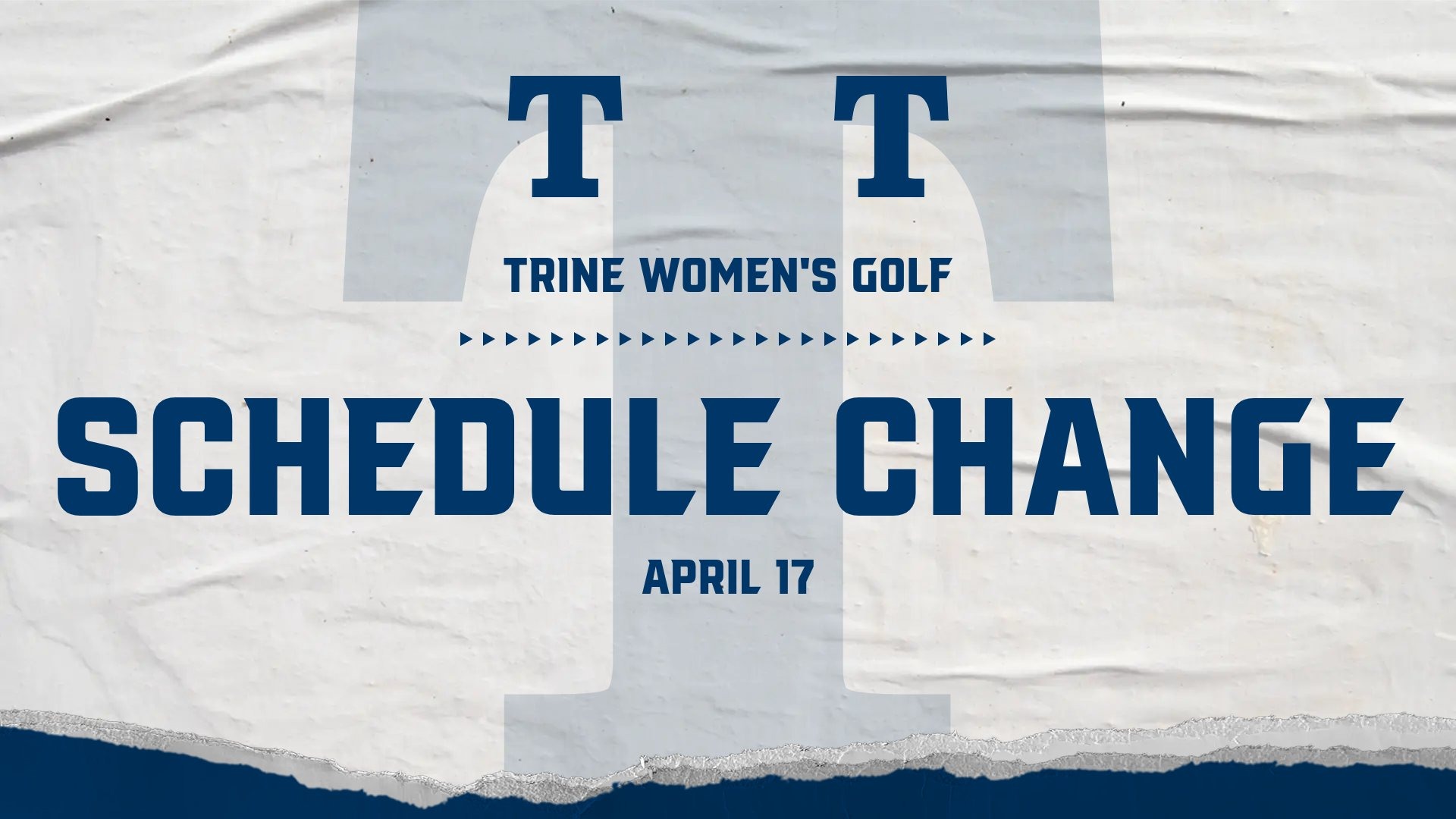 WGolf Schedule Change 4-16-26