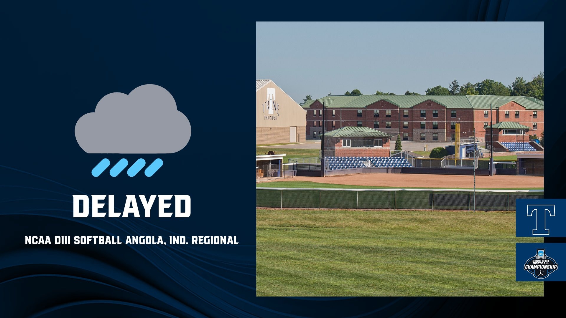 Softball delays contests against Loras College on May 16 2026