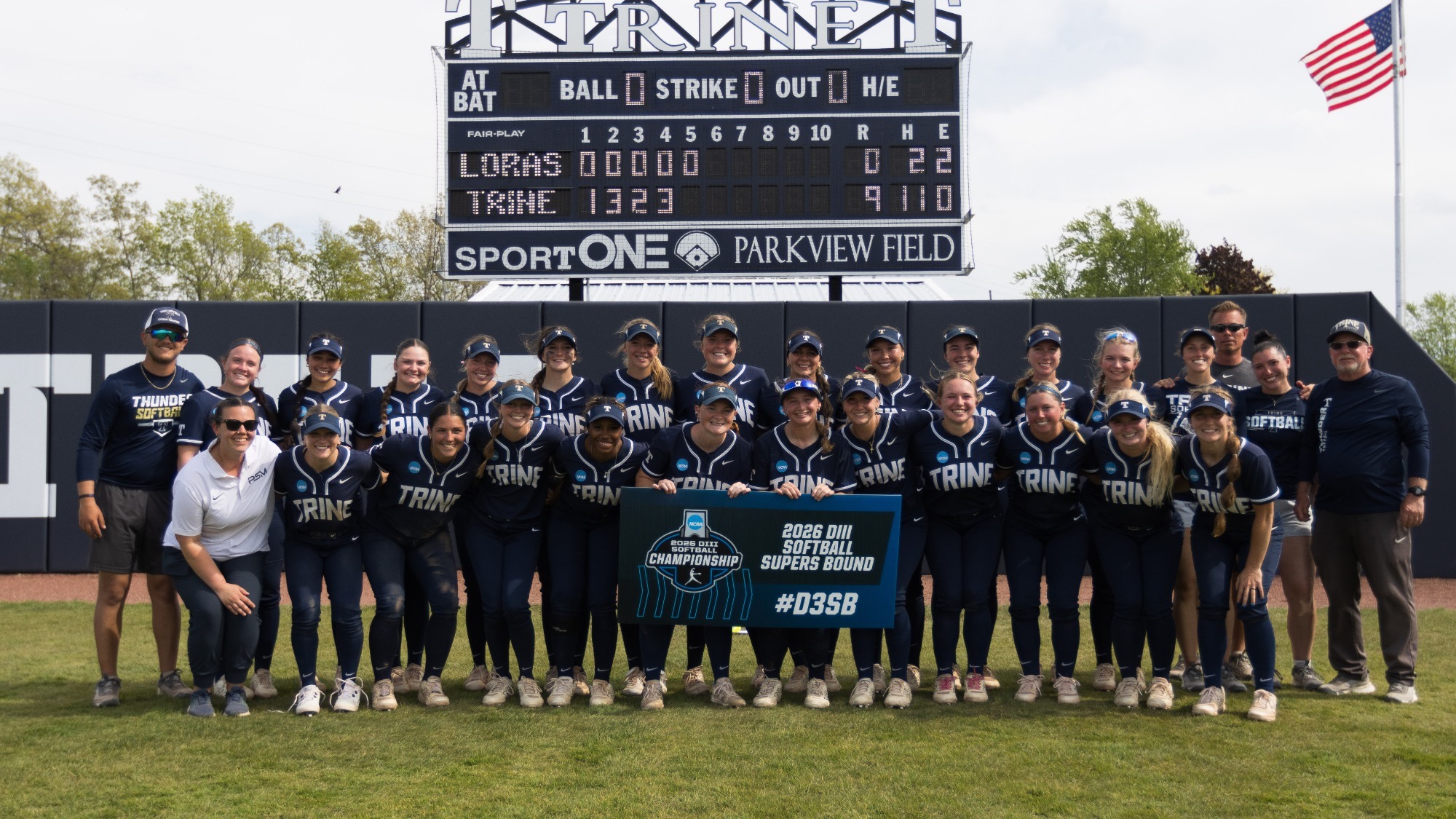 2026 Softball Team celebrates Regional Championship