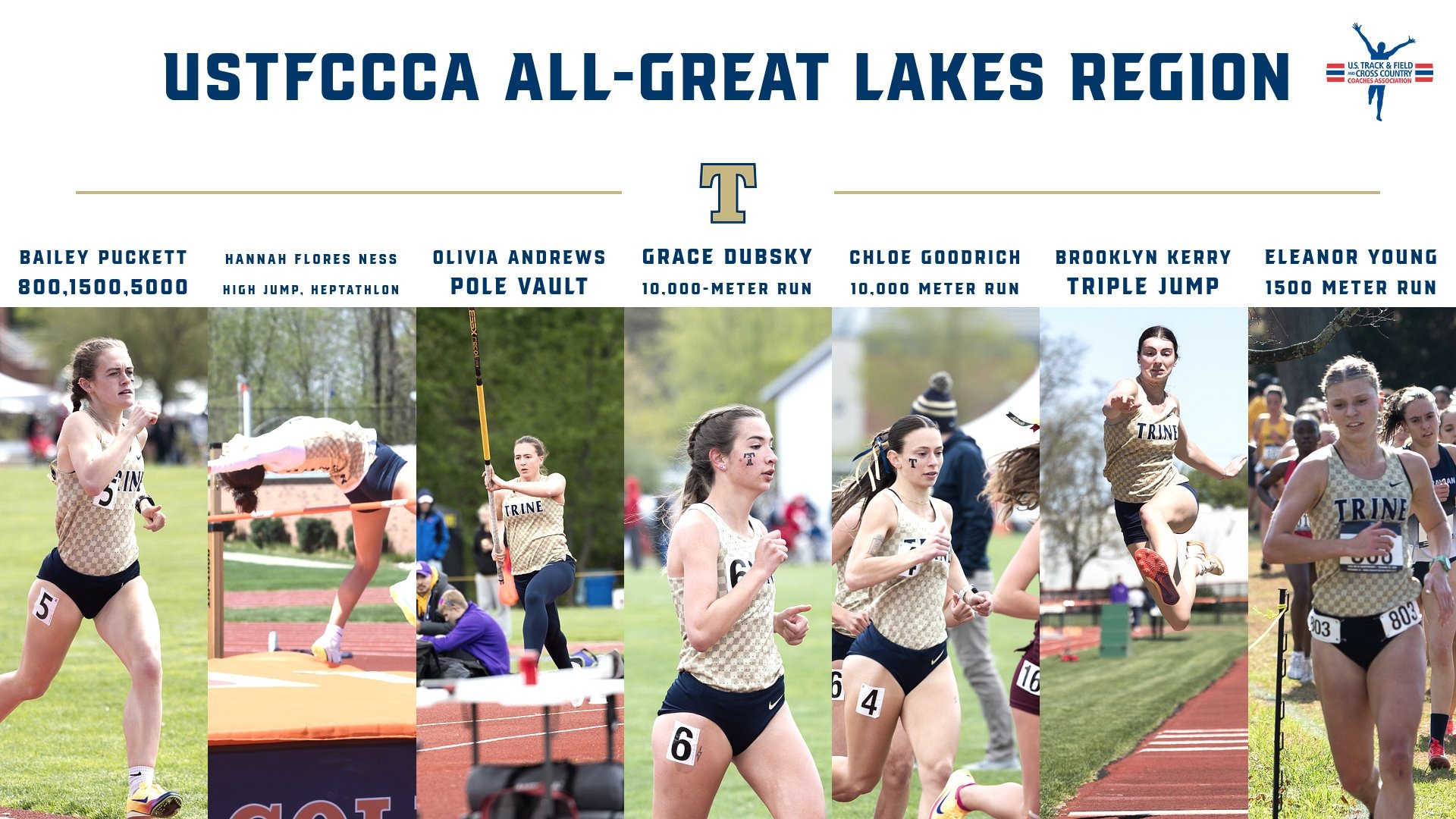 2026 Women's Track and Field All-Region Graphic