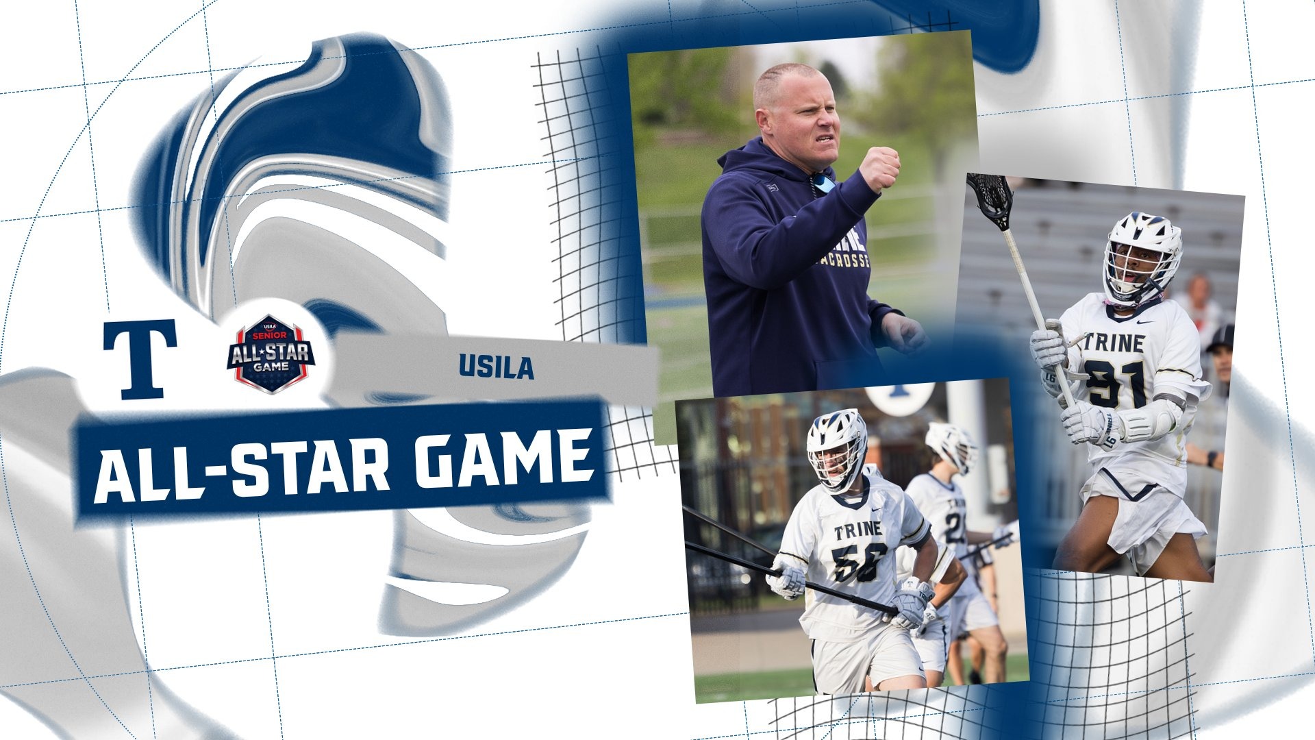 Trine Coaching Staff, Shaw and Kelly at USILA All-Star Game