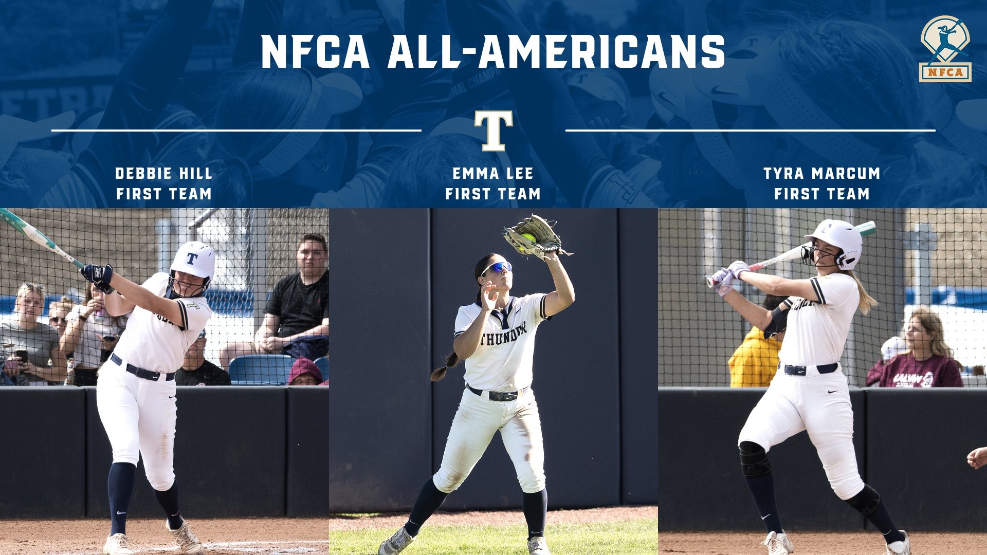 Hill, Lee and Marcum named NFCA All-Americans
