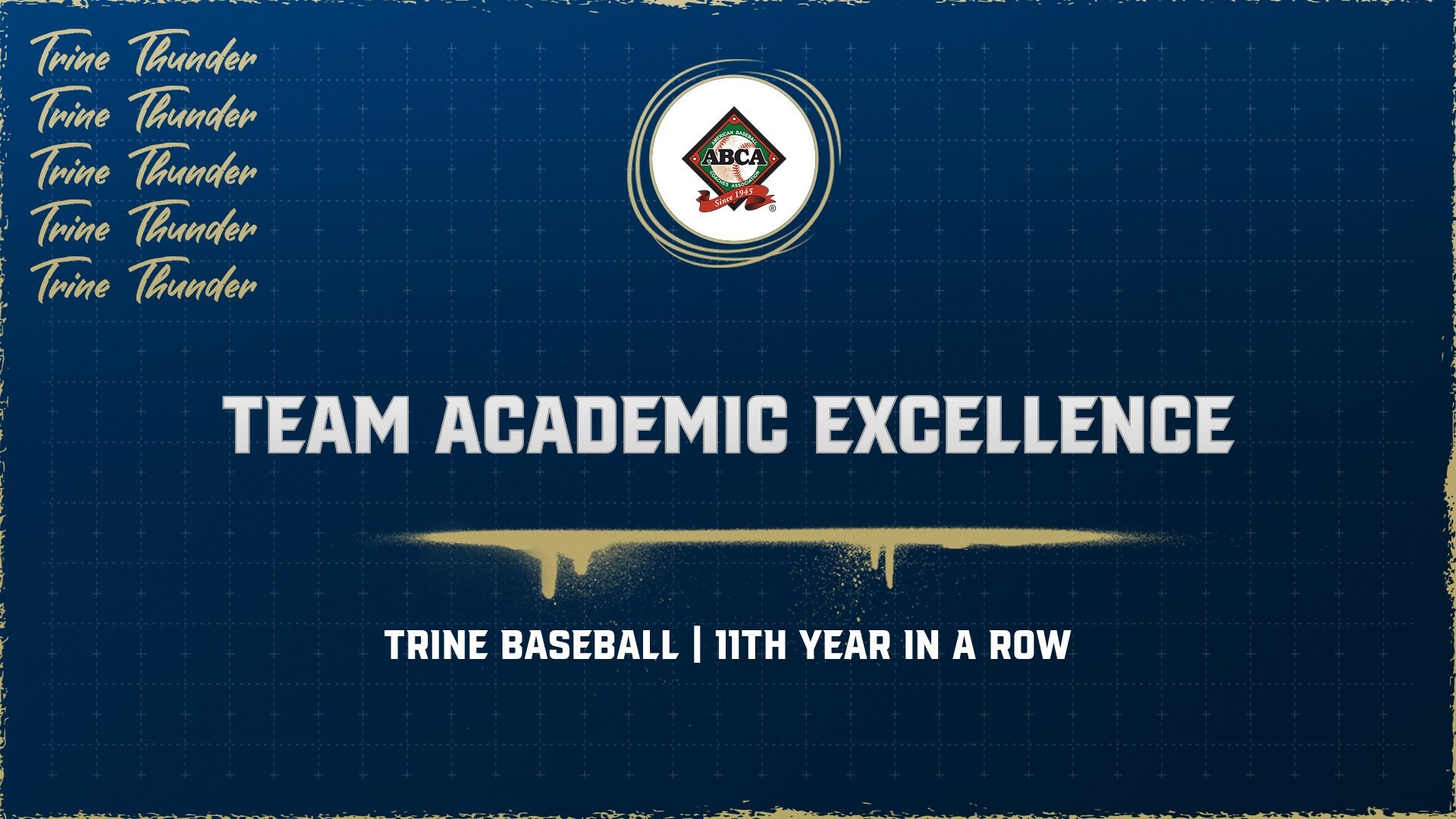 Baseball Team Academic Excellence Graphic