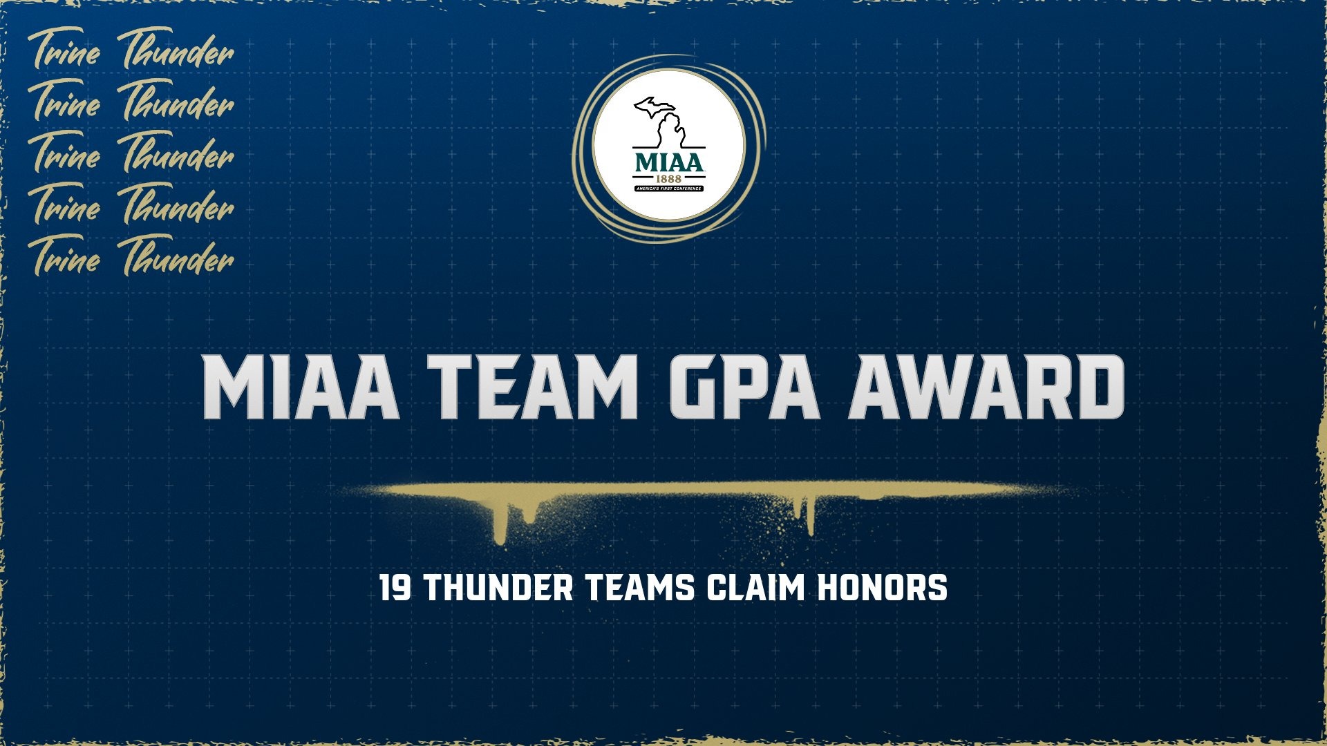 MIAA Team GPA Award Graphic