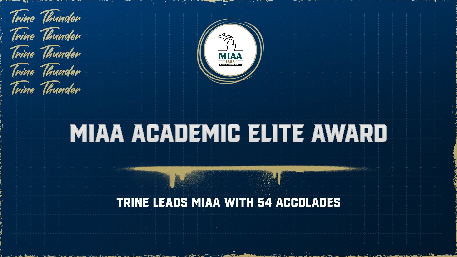 Trine has 54 MIAA Academic Elite Honorees