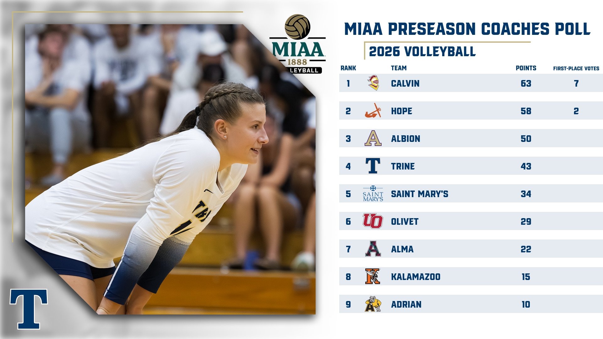Women's Volleyball Preseason Graphic