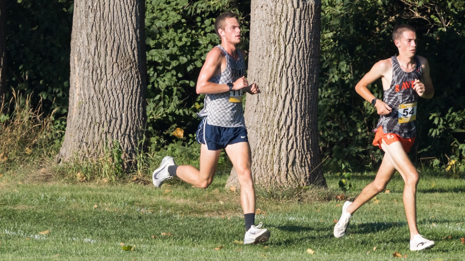 Nick Spielman runs at Manchester