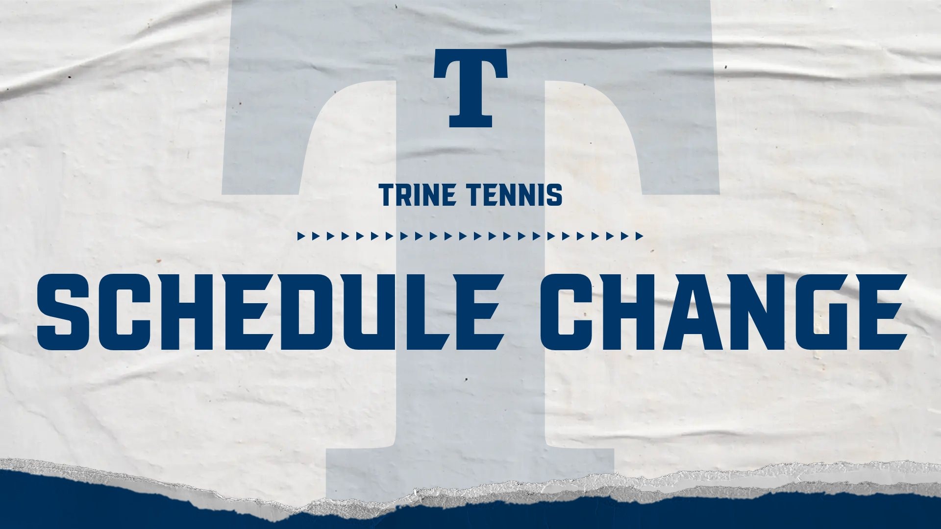 Tennis announces schedule change