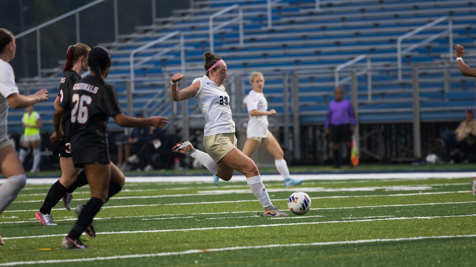 Ava Leihgeber takes a shot against North Central