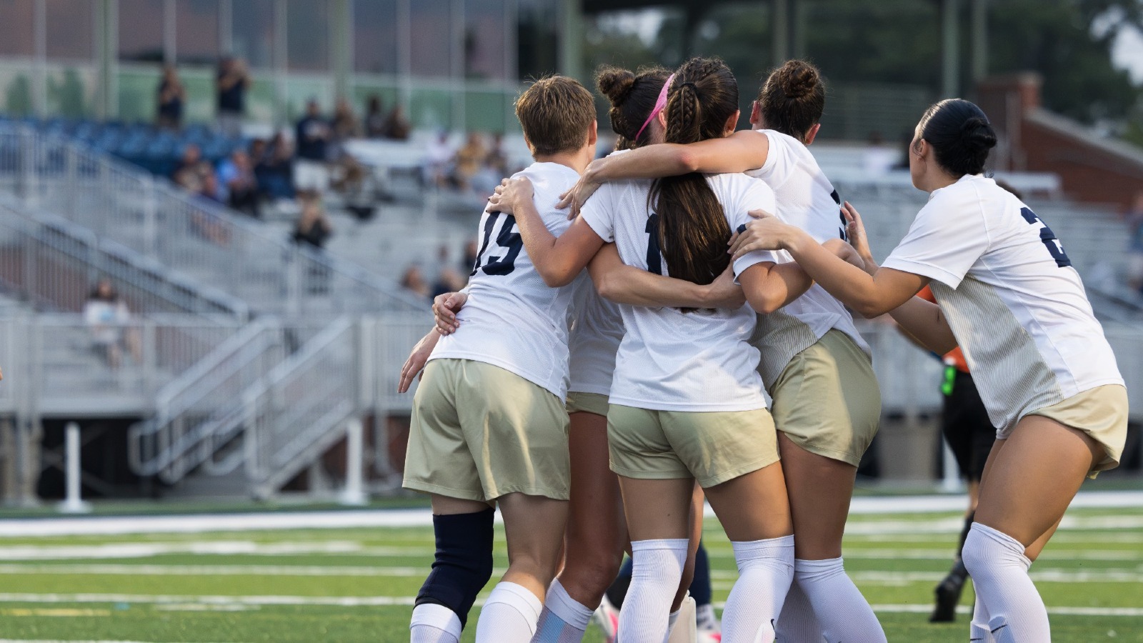 Women's Soccer Celebrates a goal