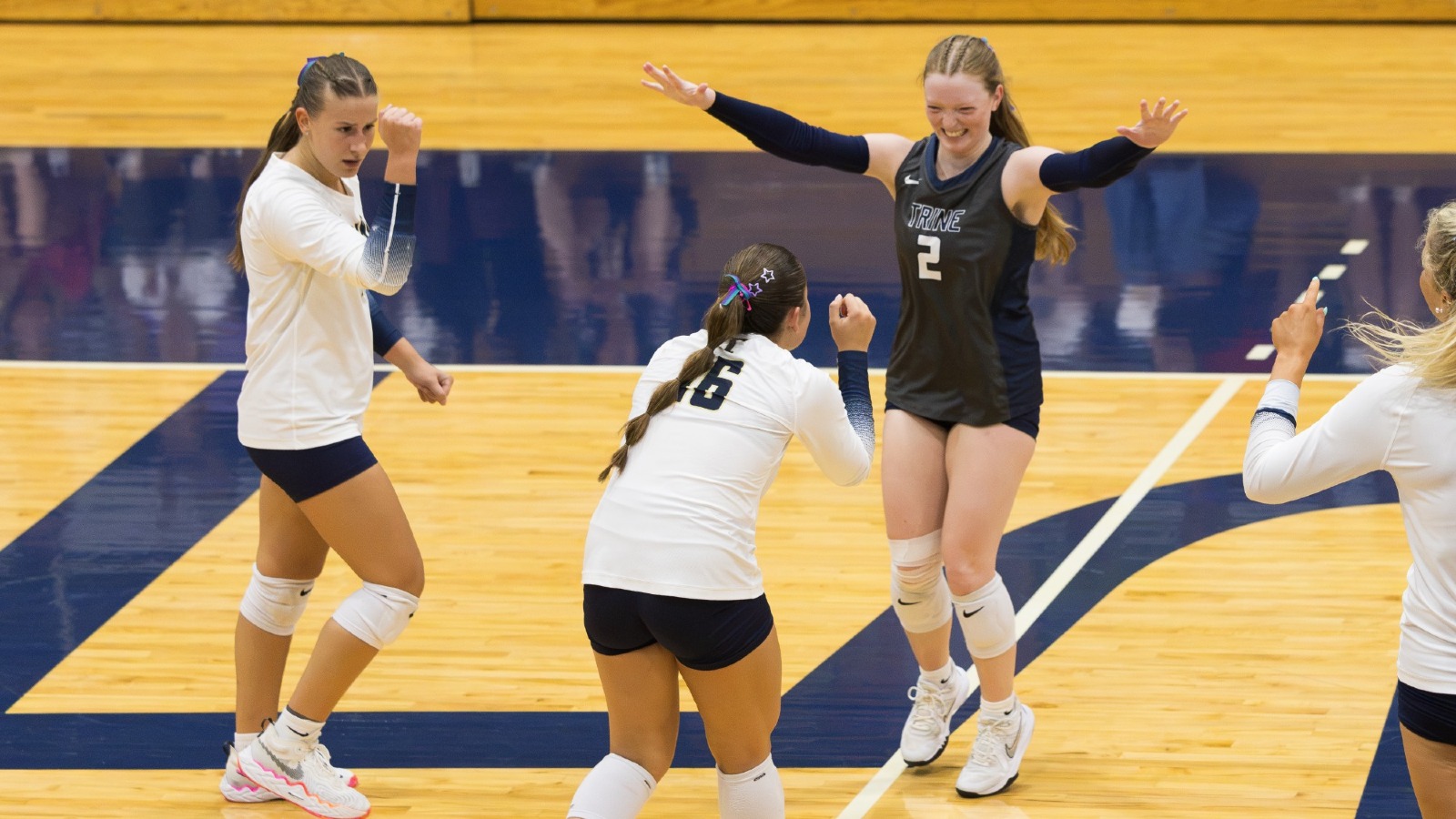Volleyball Celebrates an ace