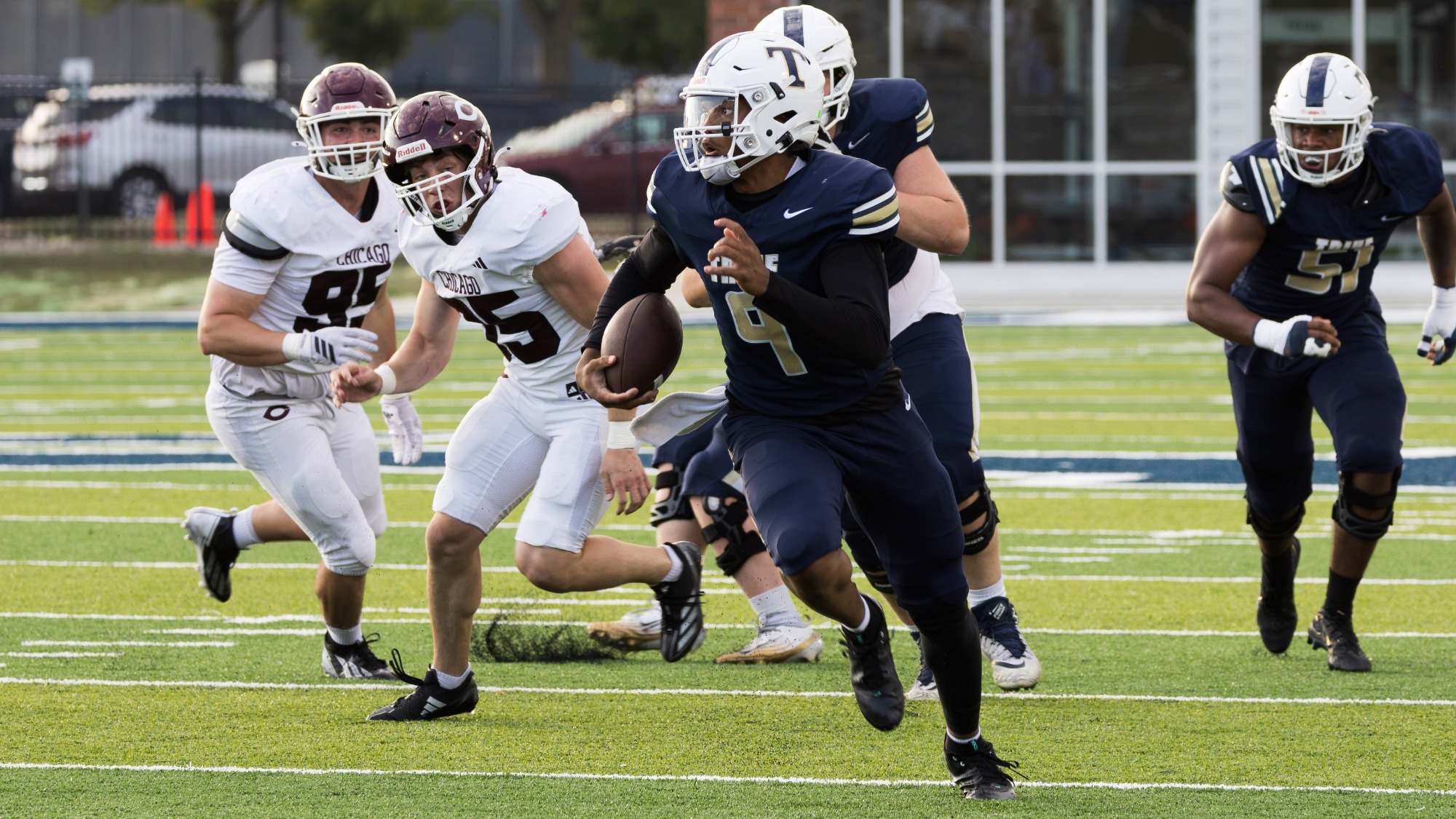 West runs through the Chicago defense