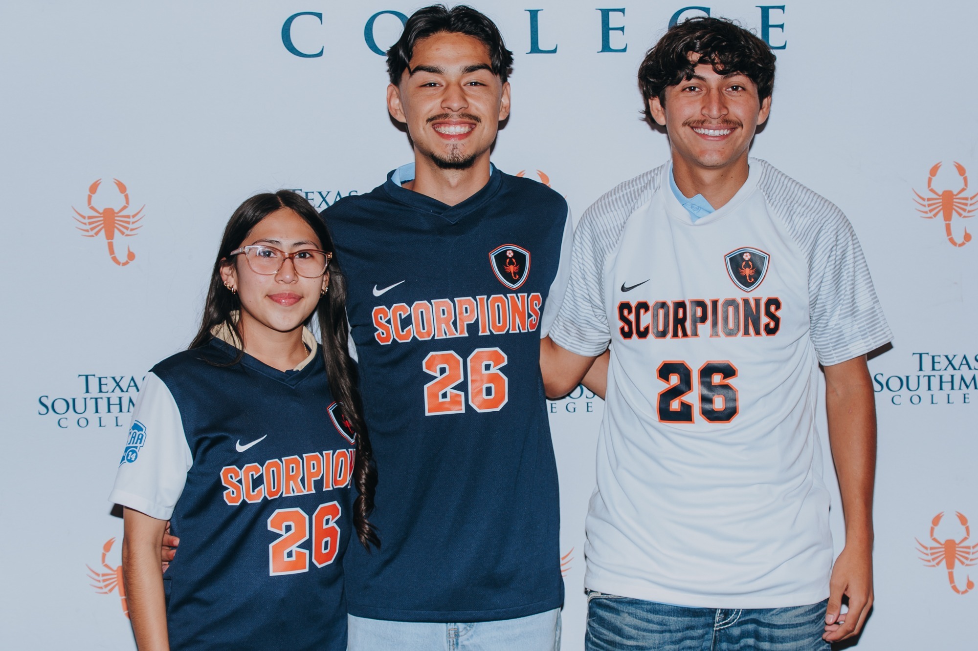Trio of Lopez Lobos Sign for Texas Southmost College