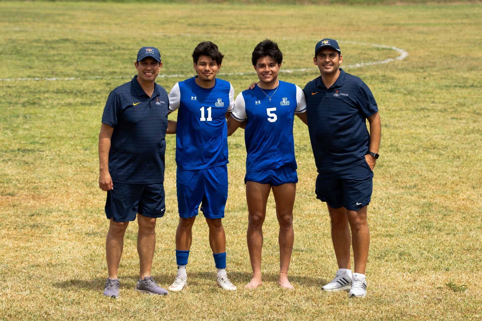 Kevin Zamora and Romualdo Gonzalez with TSC coaches