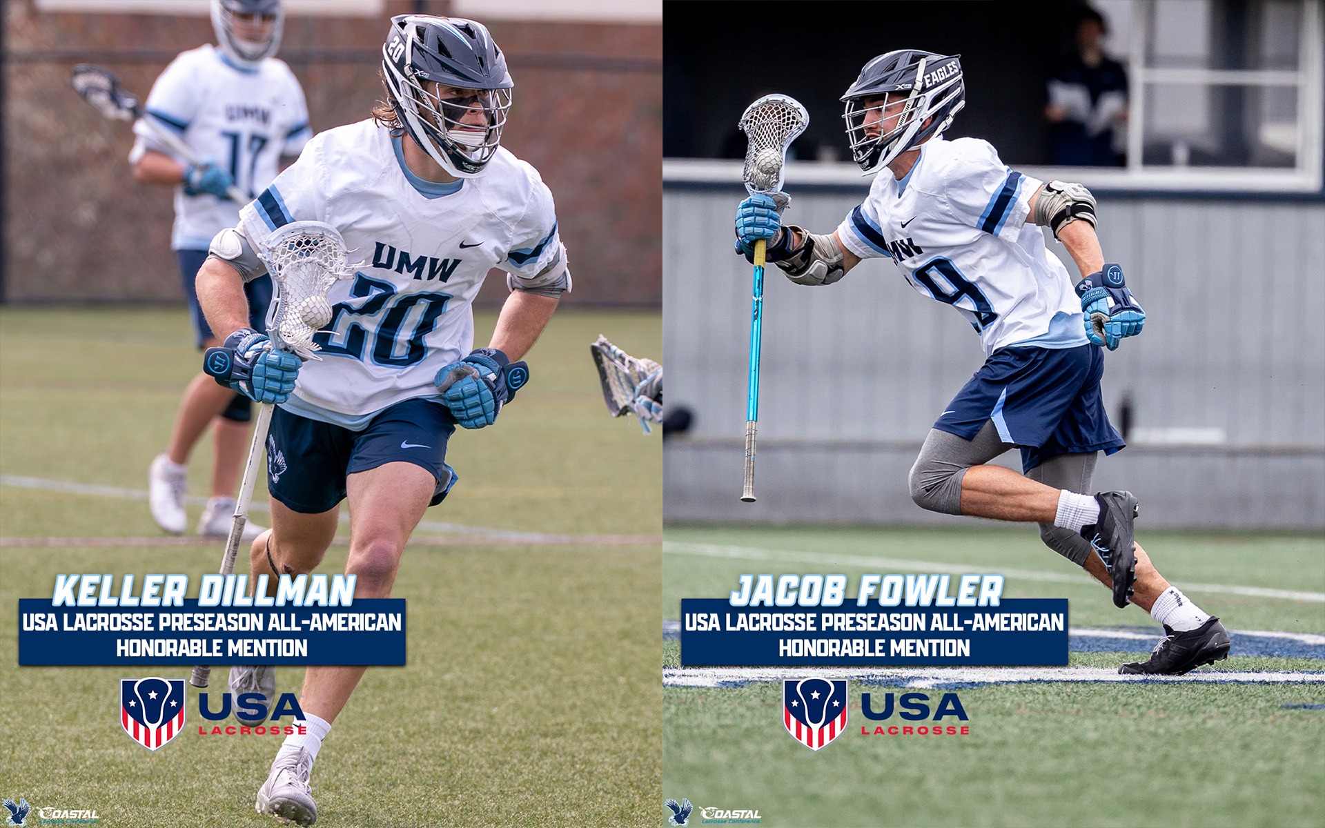 Seniors Keller Dillman and Jacob Fowler gained preseason All-America honors from US Lacrosse Magazine.