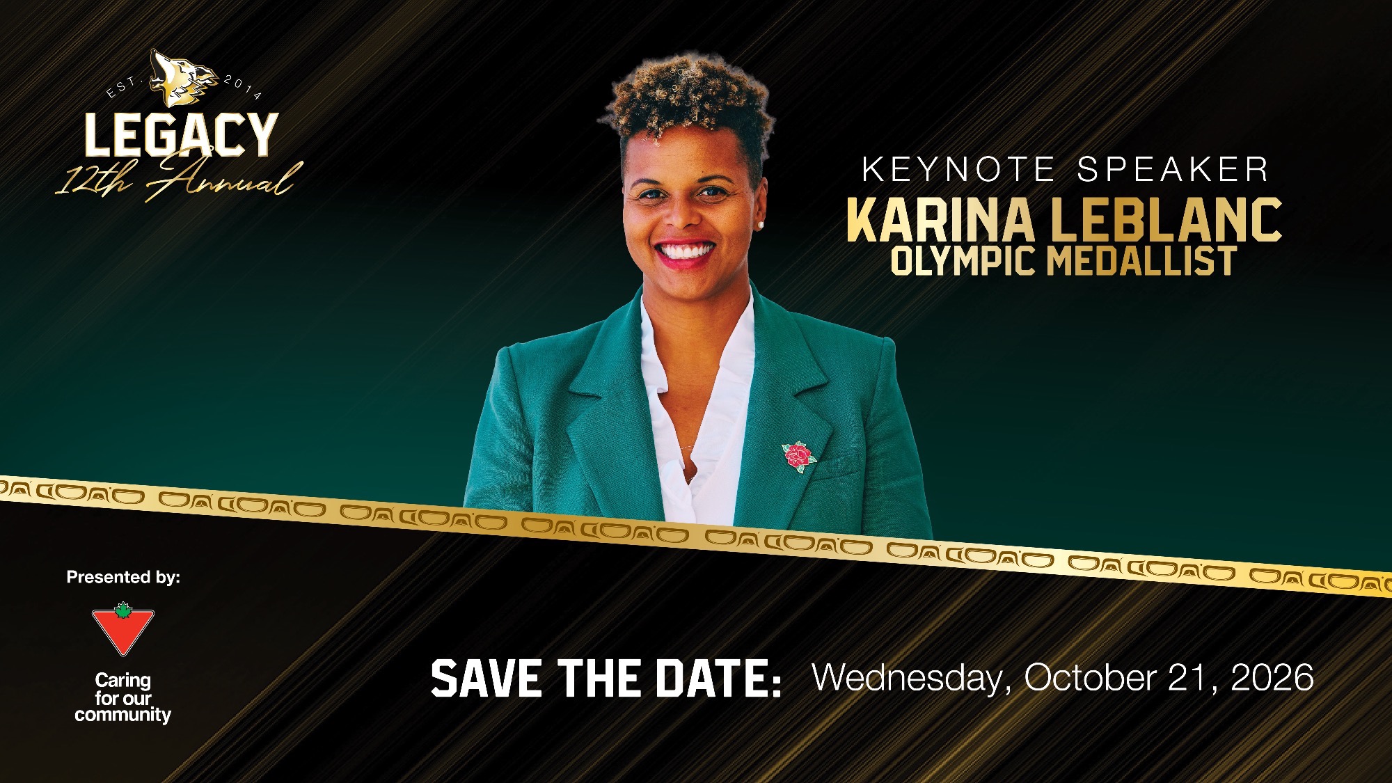 Karina LeBlanc Legacy Save the Date Announcement Horizontal