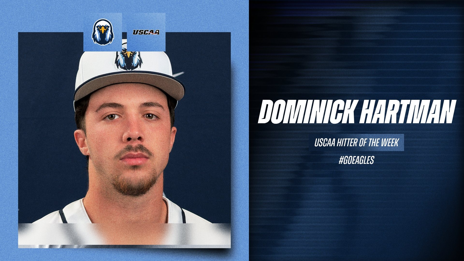 Dominick Hartman USCAA Hitter of the Week