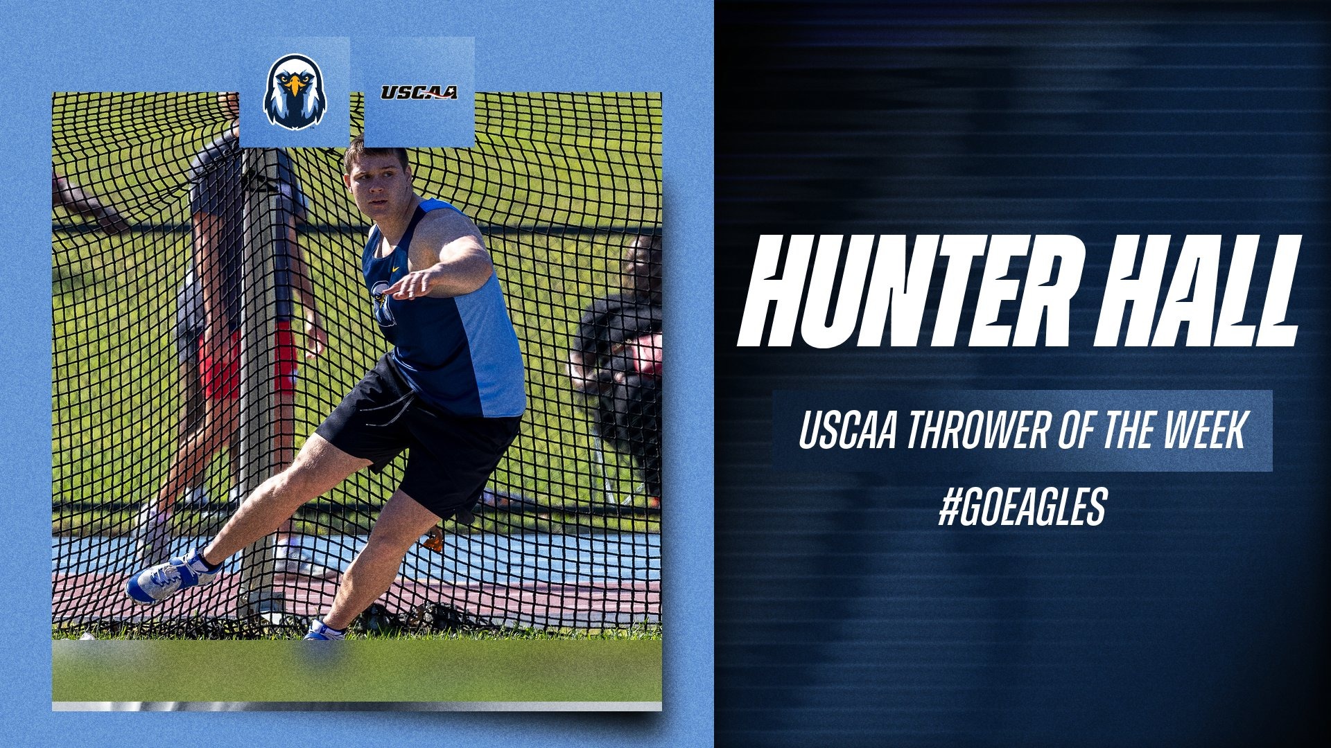 Hunter Hall - USCAA Thrower of the Week