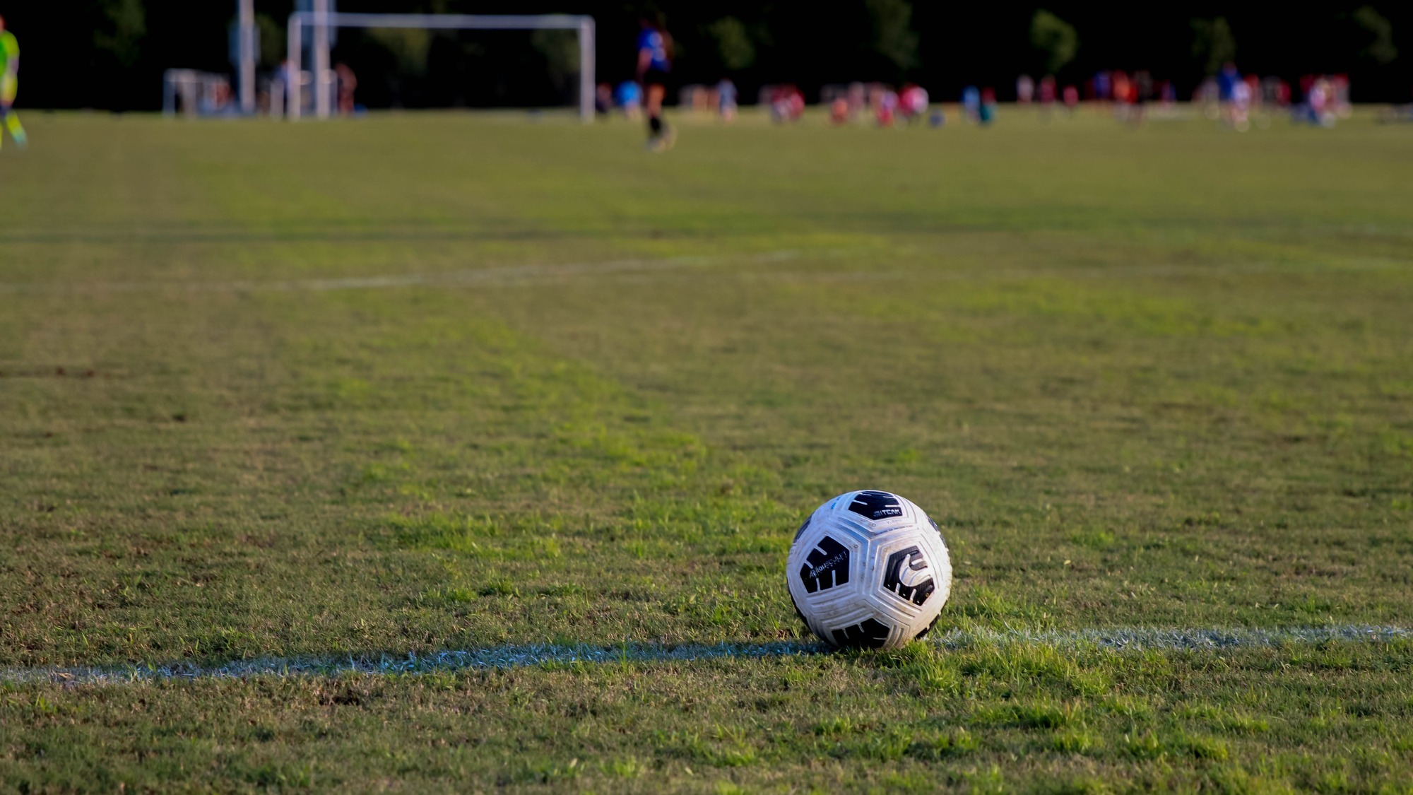 Nike soccer ball on a field