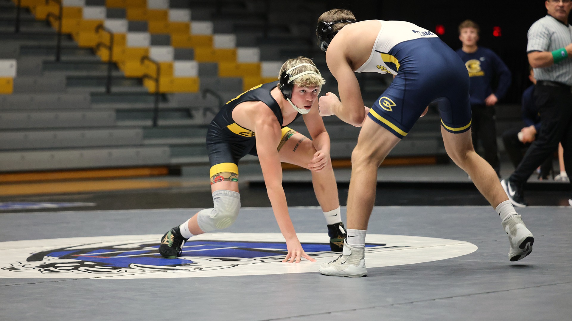 2025 Nick Jenkins Action Shot, sparring against Eau Claire