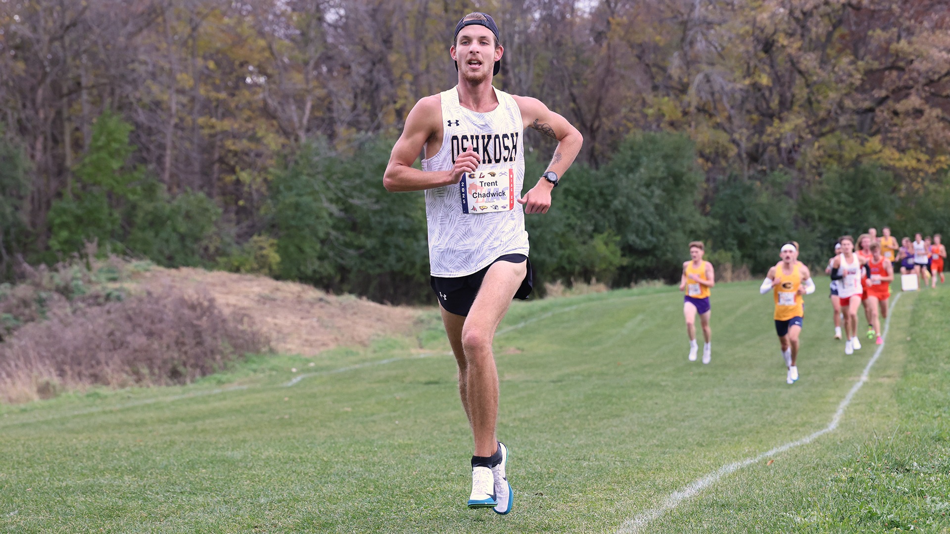 2025 Trent Chadwick Action Shot, running at the WIAC Championship