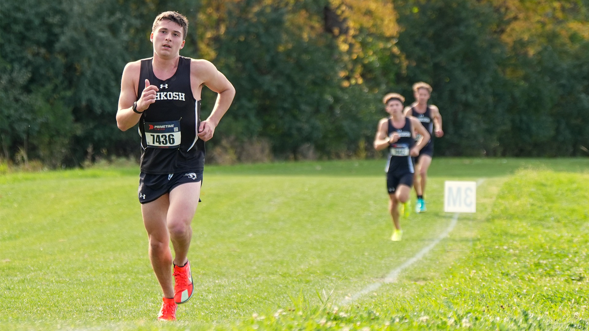 2025 Brady Lewis Action Shot, running at the Oshkosh Open