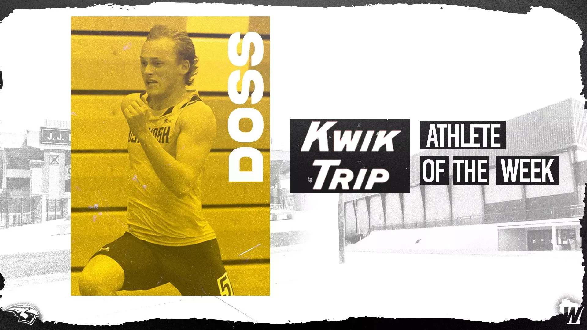 2025-26 Dylan Doss WIAC Athlete of the Week Graphic