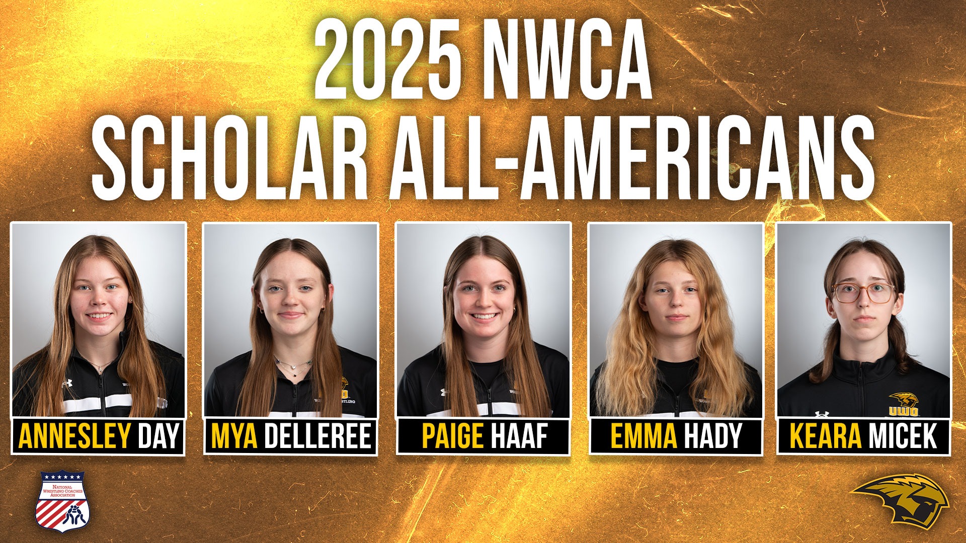 2025 WWREST NWCA NCAA Scholar All-America Graphic
