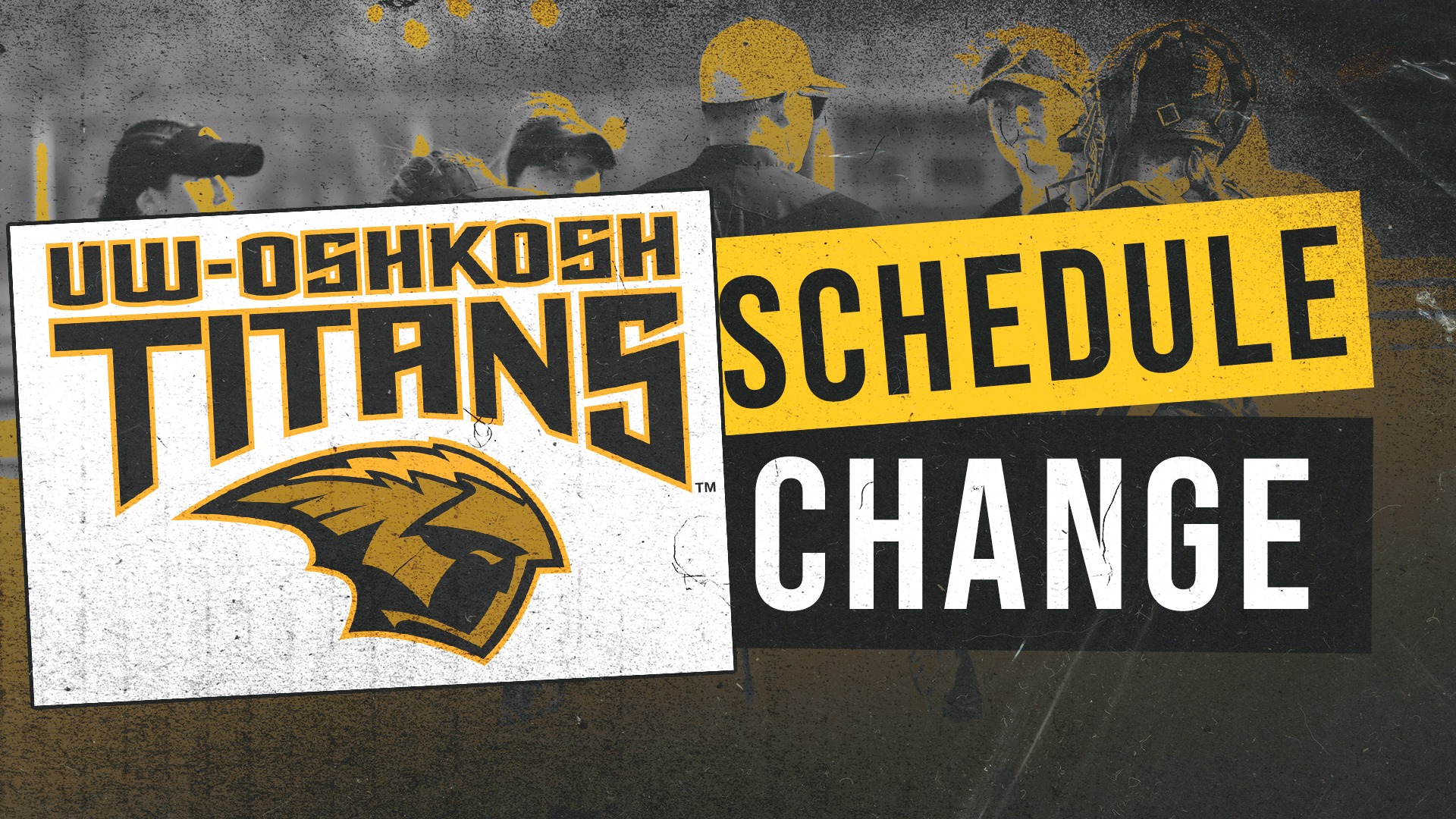 Softball Schedule Change Graphic