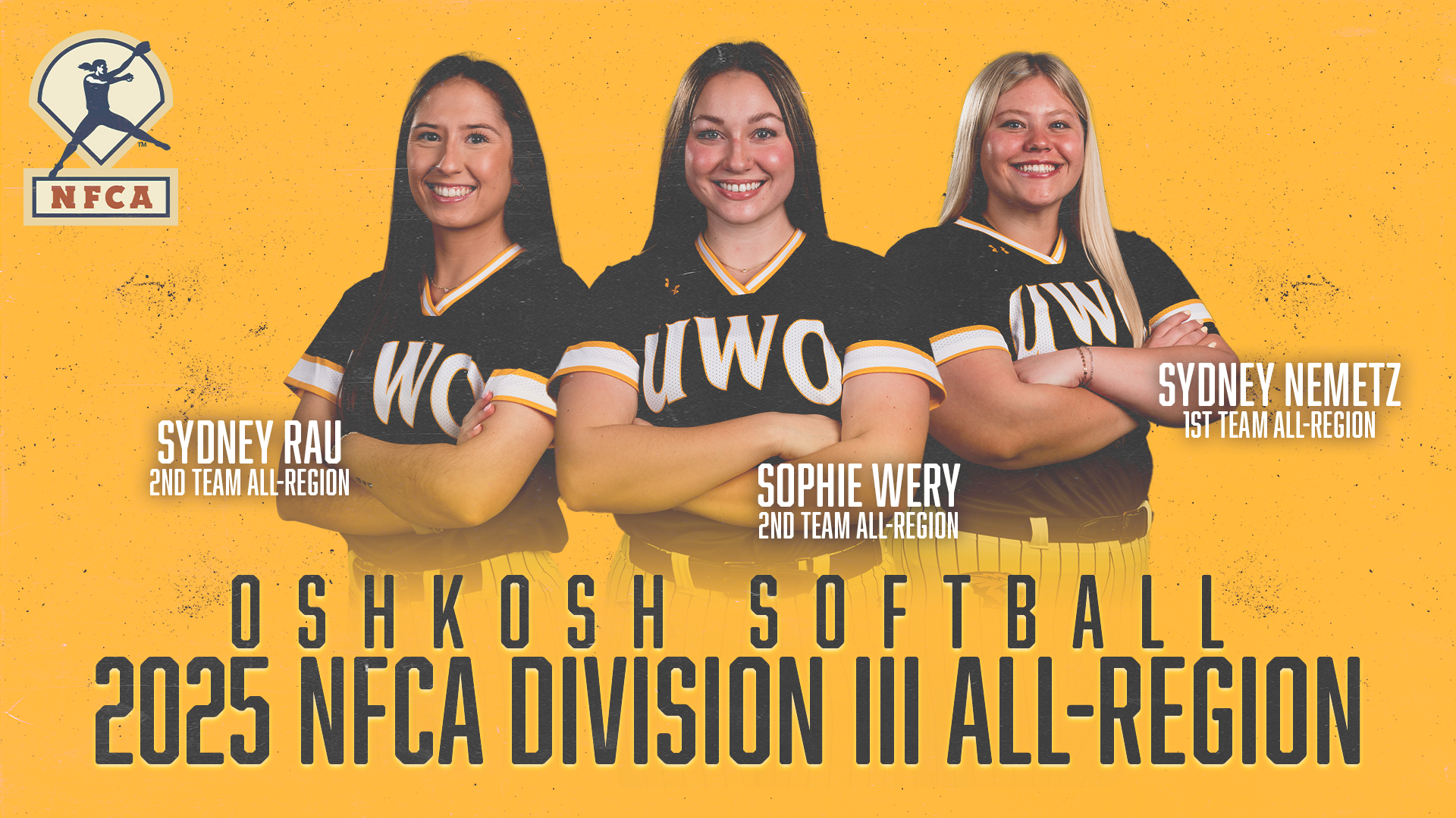 2025 Softball NFCA All-Region Graphic