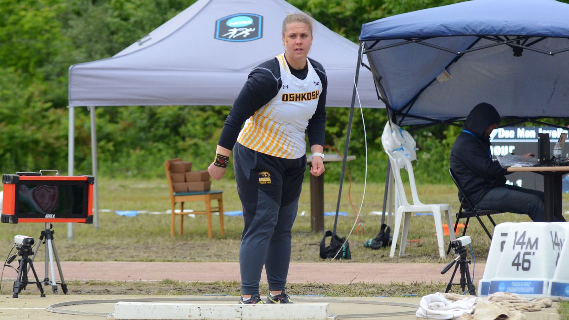 2025 Brenna Masloroff Action Shot, NCAA Outdoor