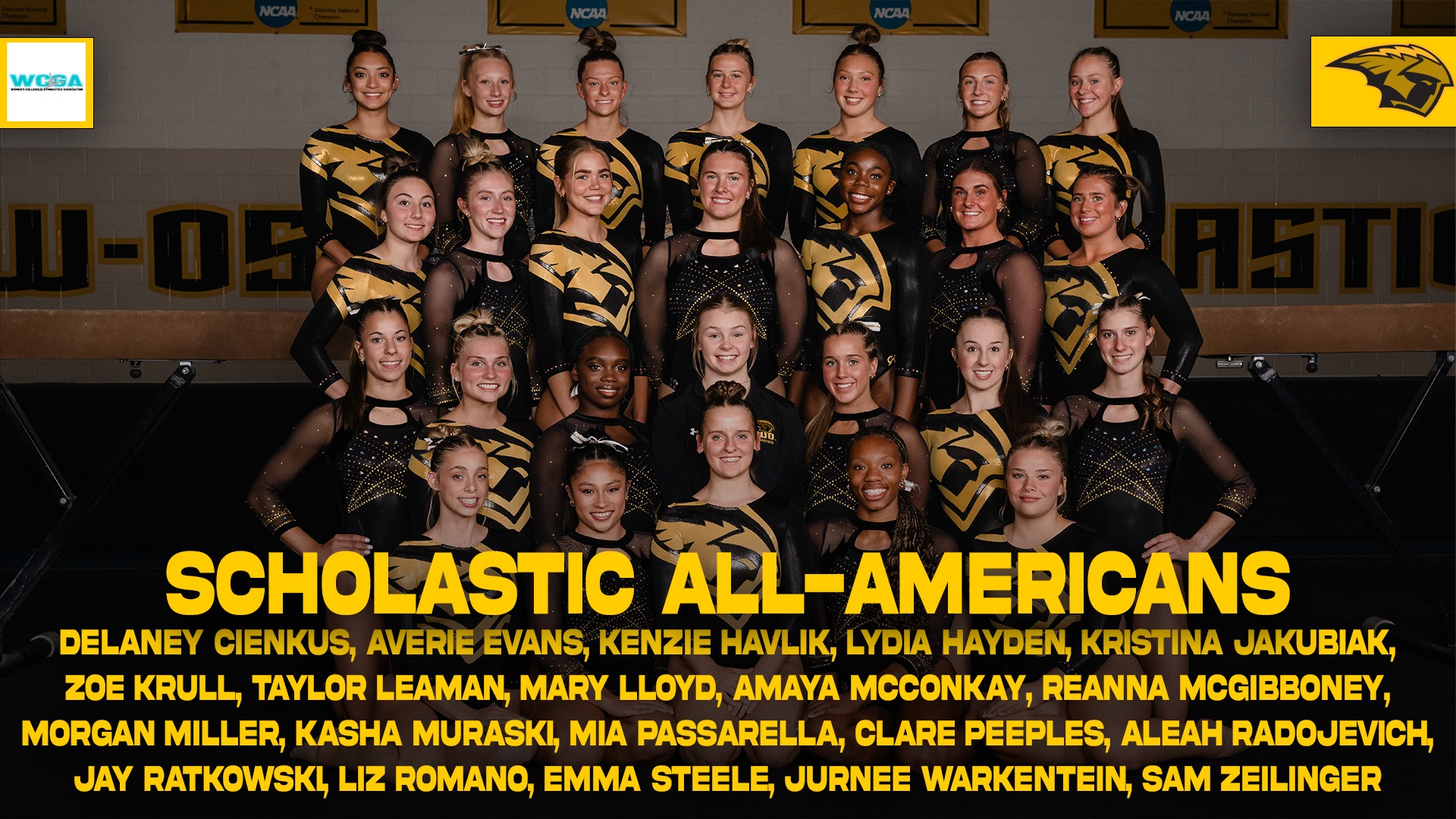 2025 WCGA Scholastic All-America Graphic