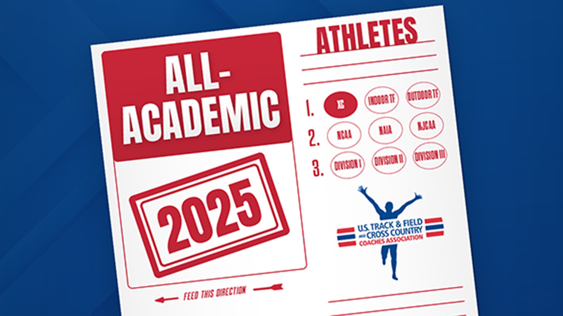 2025 Cross Country USTFCCCA All-Academic Graphic