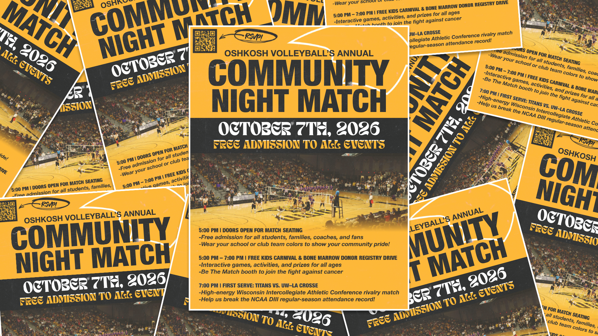 2026 Women's Volleyball Community Night Story Graphic