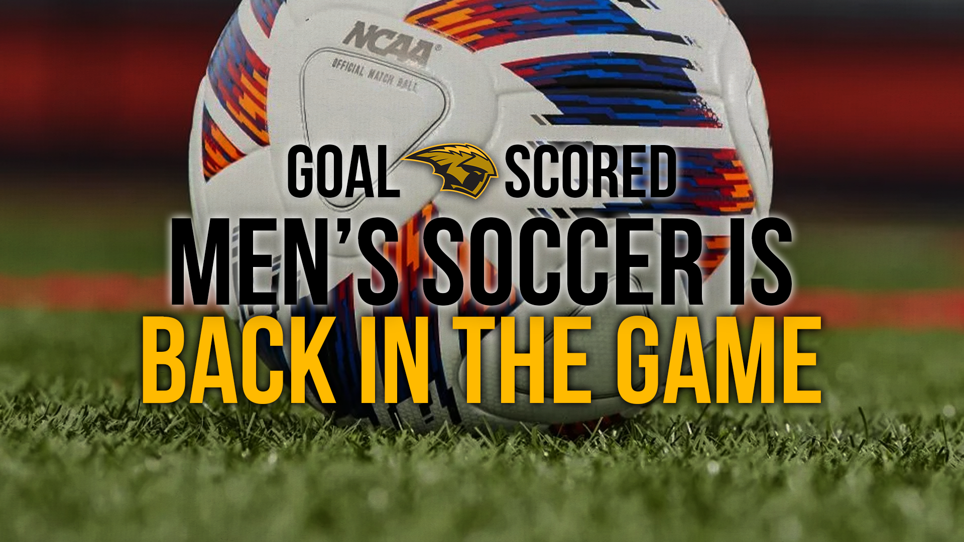 2026 Men's Soccer Announcement Graphic