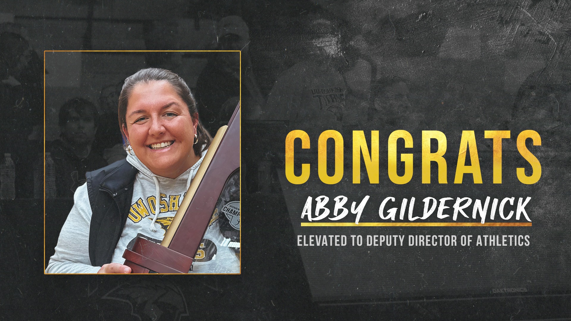 2026 Abby Gildernick Deputy AD Promotion Graphic
