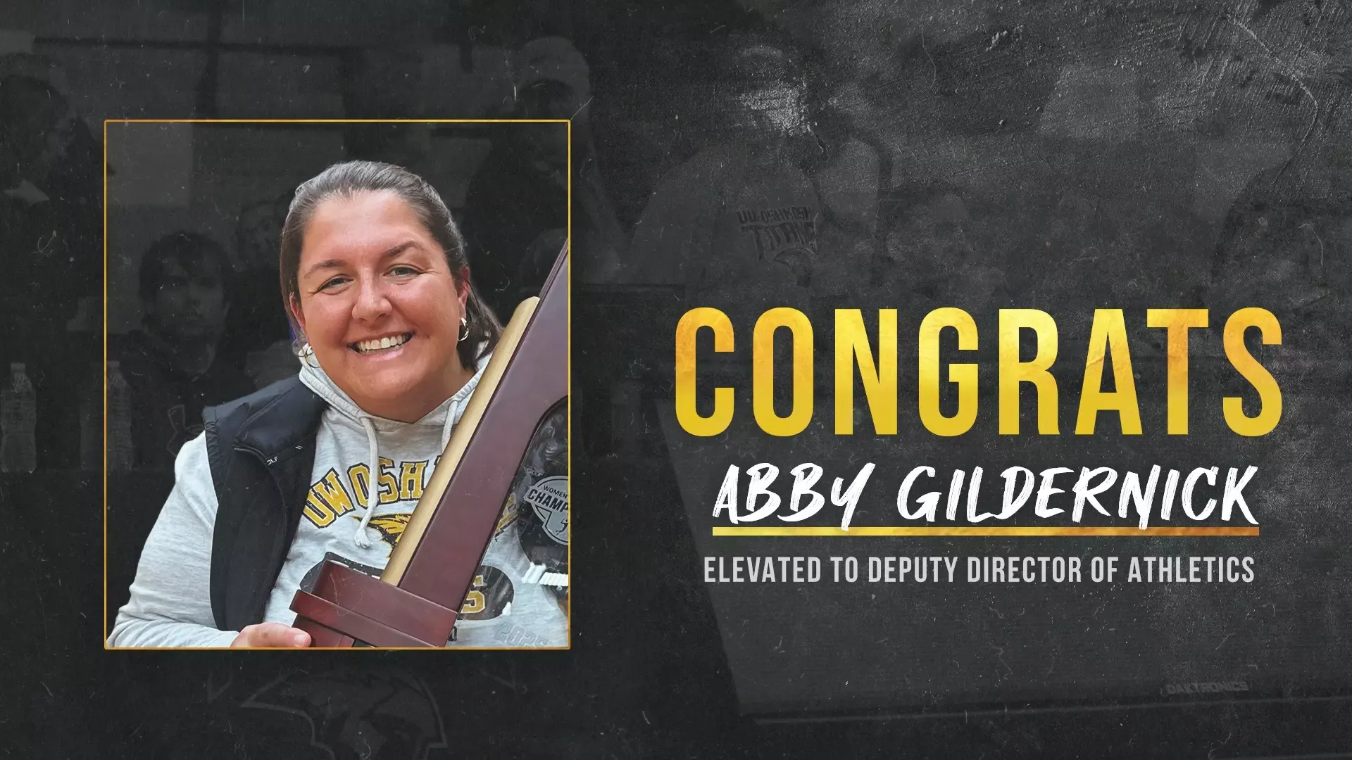 2026 Abby Gildernick Deputy AD Promotion Graphic